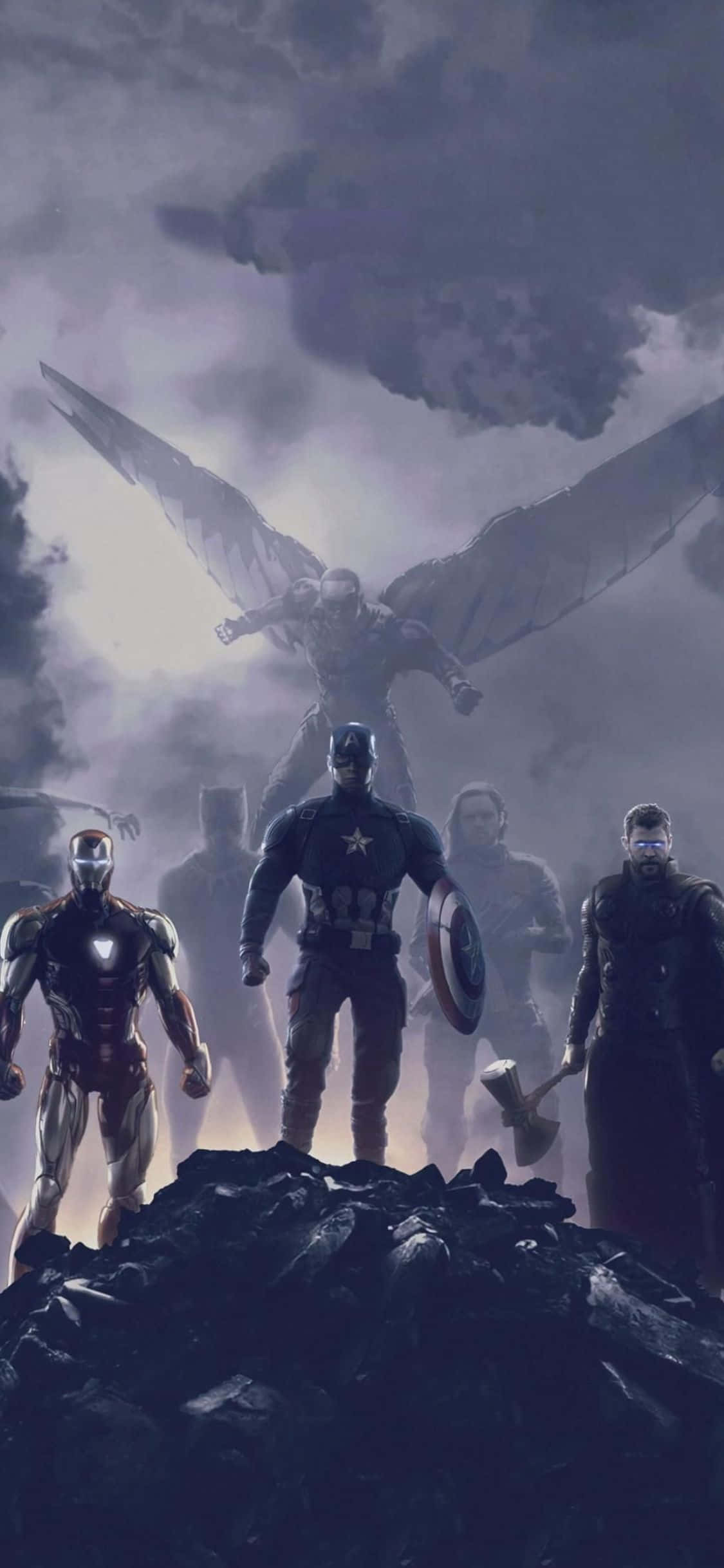 iPhone XS Avengers Endgame Fundal Scenă Film Fundal