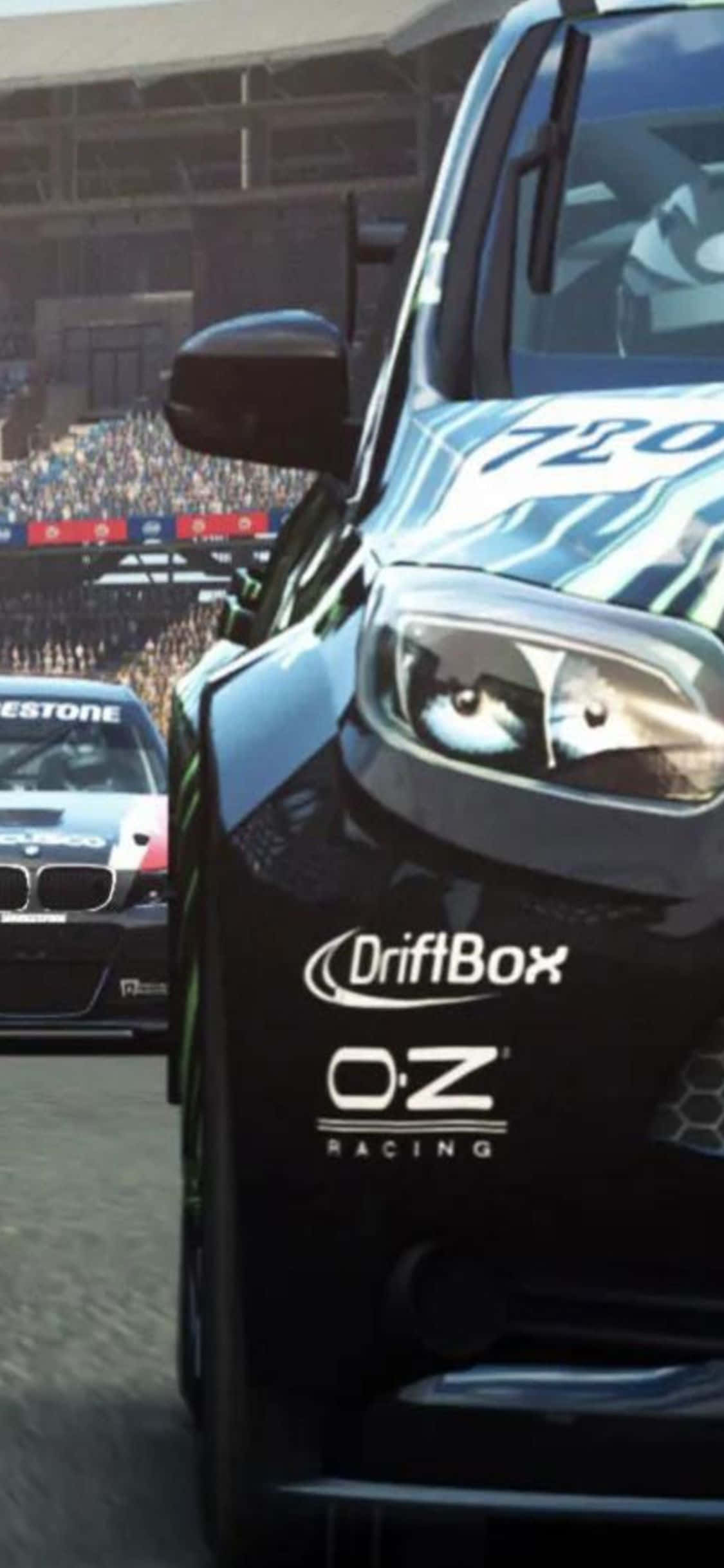 iPhone Xs Grid Autosport Driftbox Fundal