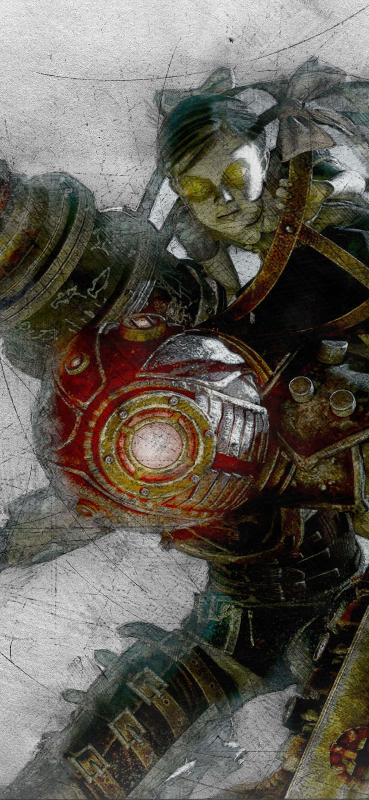 iPhone Xs Max Bioshock Infinite Big Daddy Background Fundal