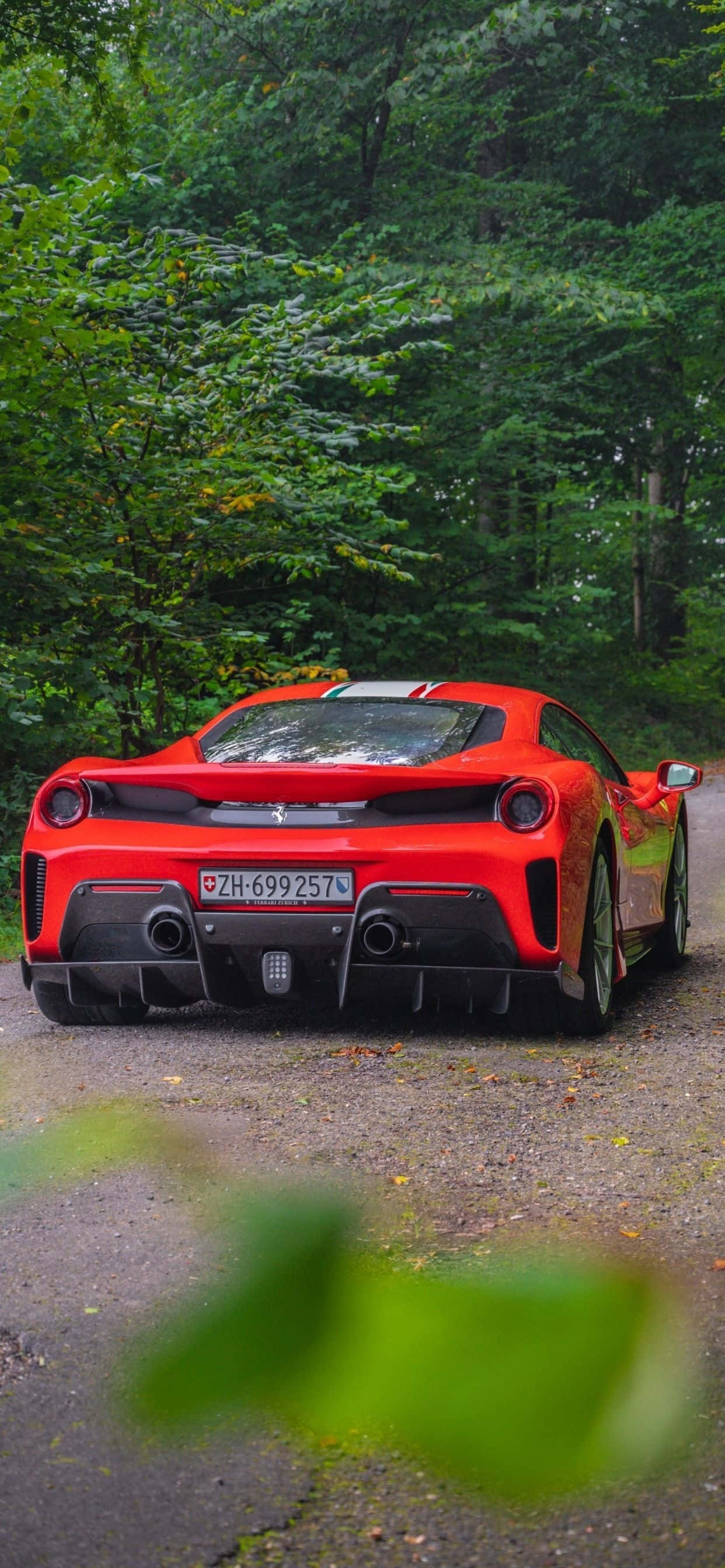 Ferrari iPhone Xs Max Fundal Parcat Ferrari Rosu 488 Pista Fundal