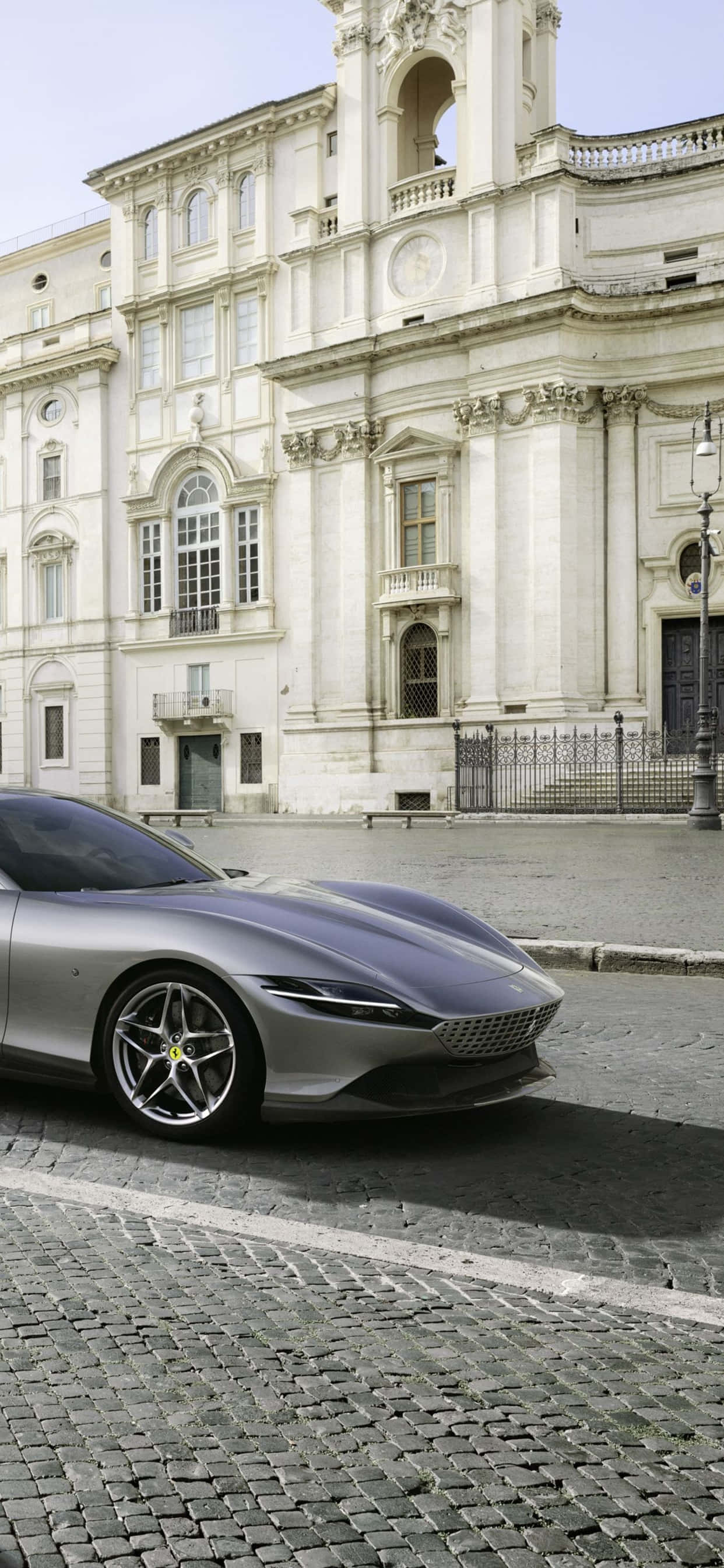 iPhone Xs Max Ferrari Fundal Ferrari Roma Gri Fundal