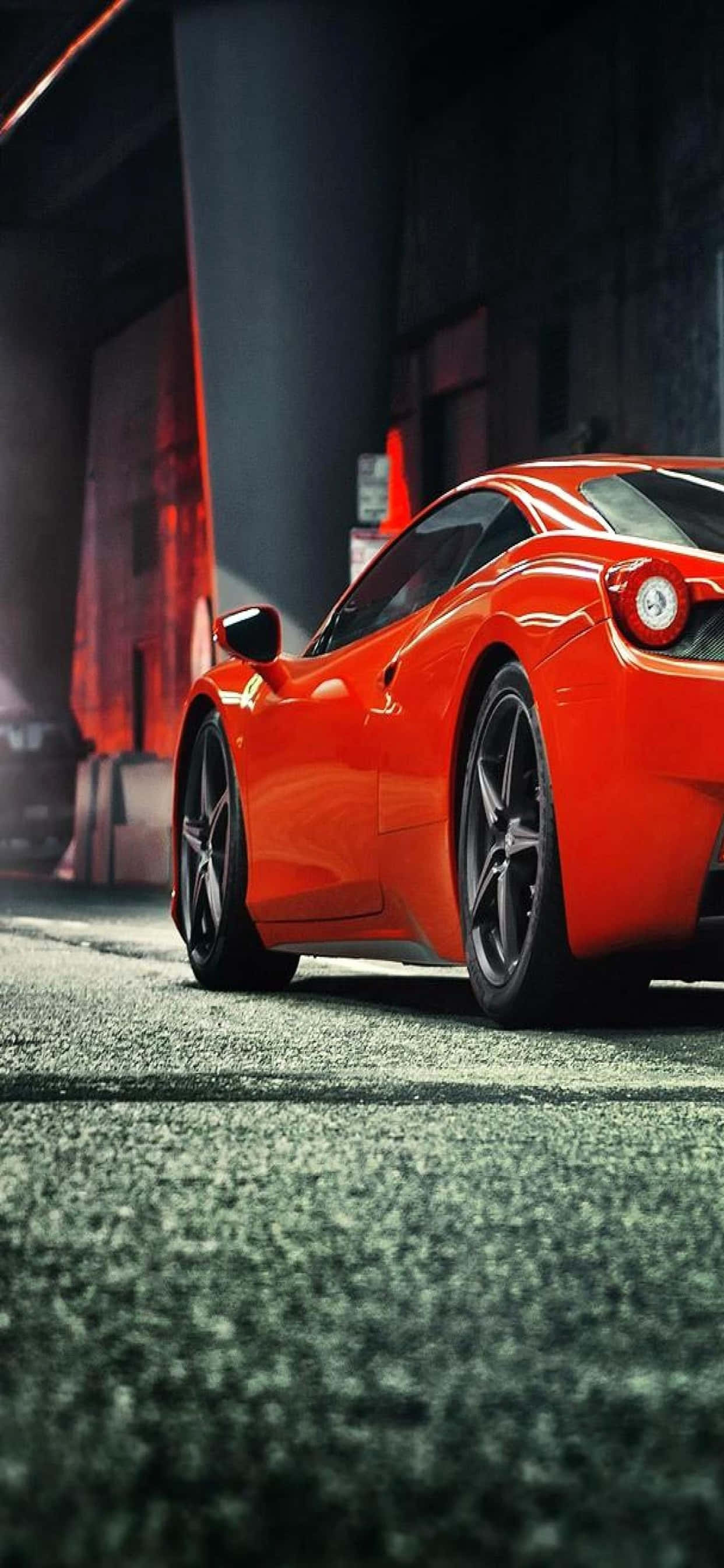 iPhone Xs Max Ferrari Fundal Roșu Ferrari 458 Fundal