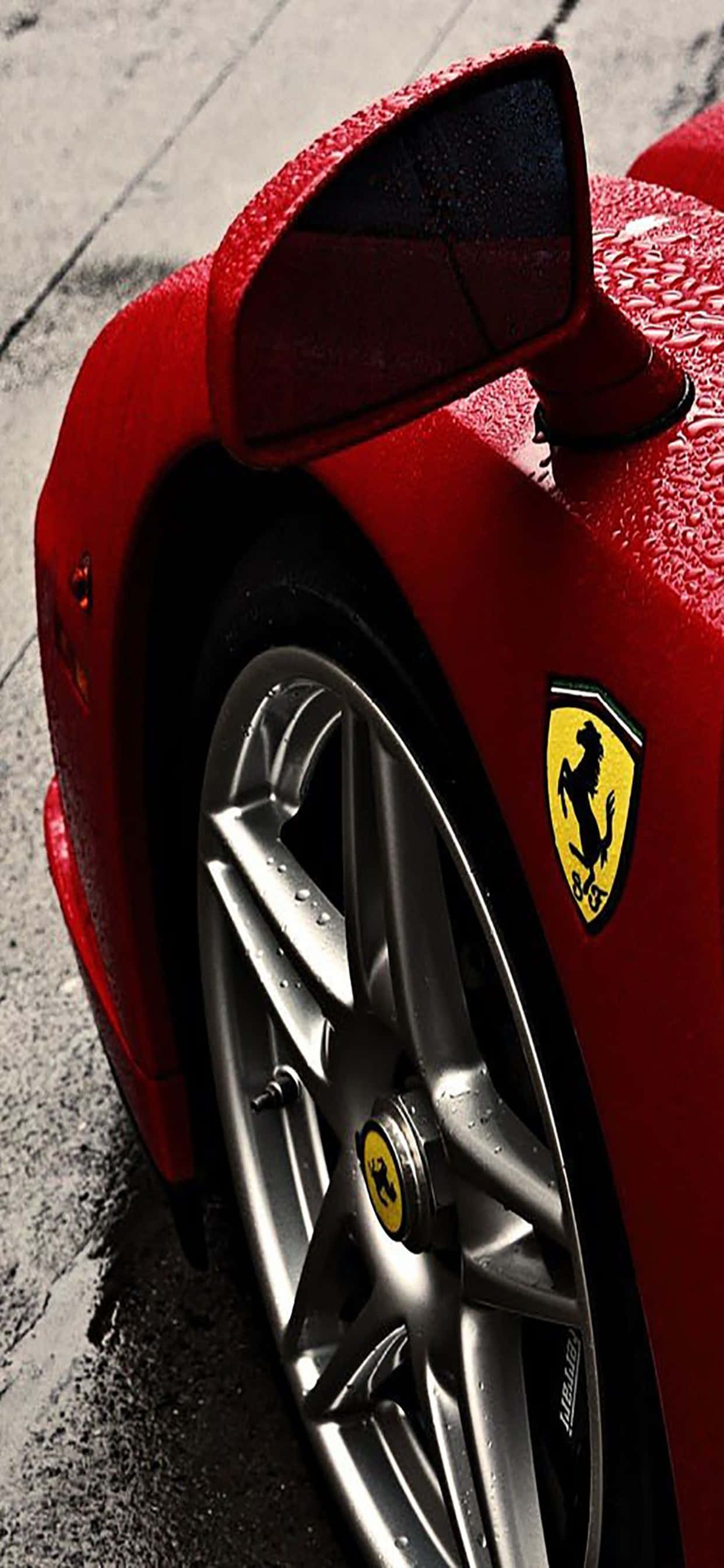 iPhone Xs Max Ferrari Fundal Profil Lateral Al Unui Ferrari Enzo Roșu Fundal