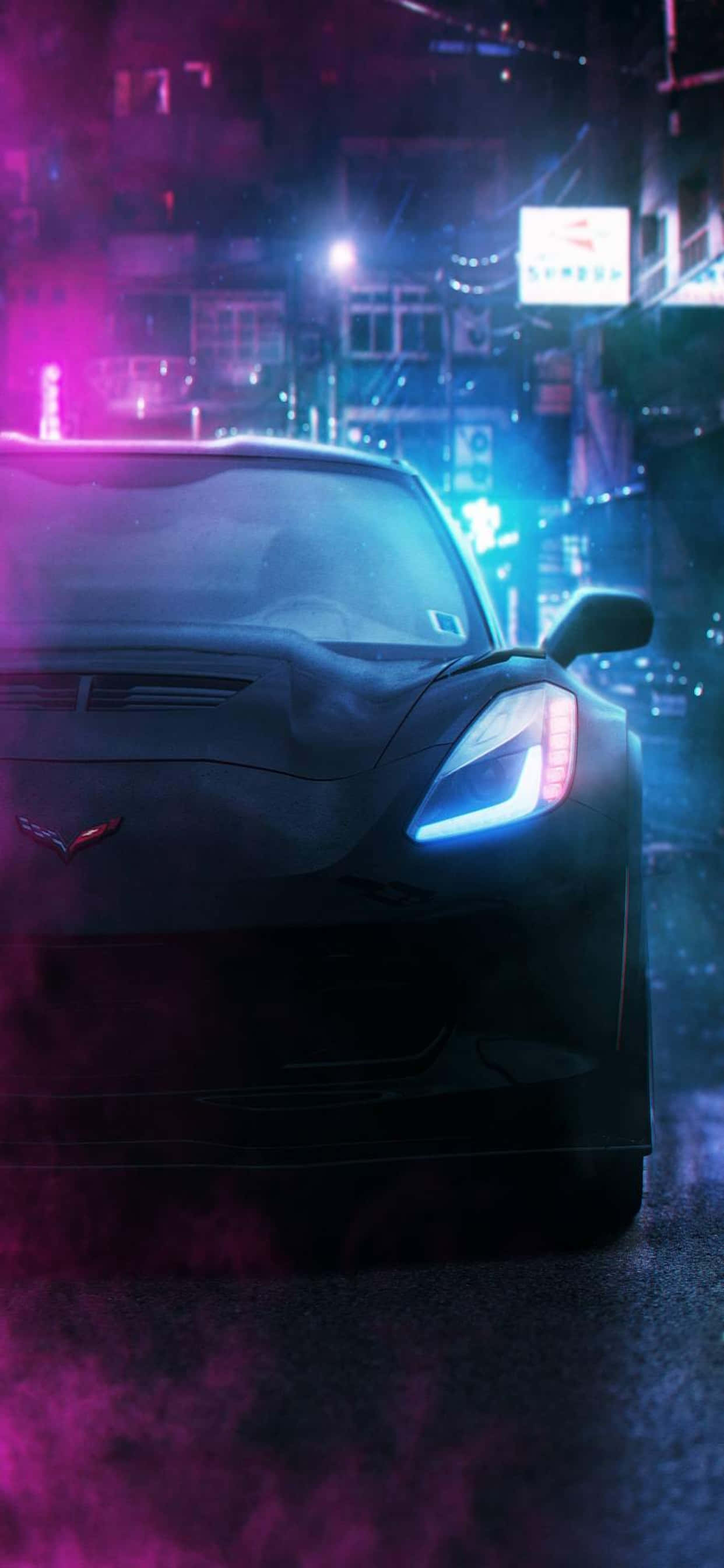 iPhone Xs Max Ferrari Background Black Ferrari Purple Smoke Fundal