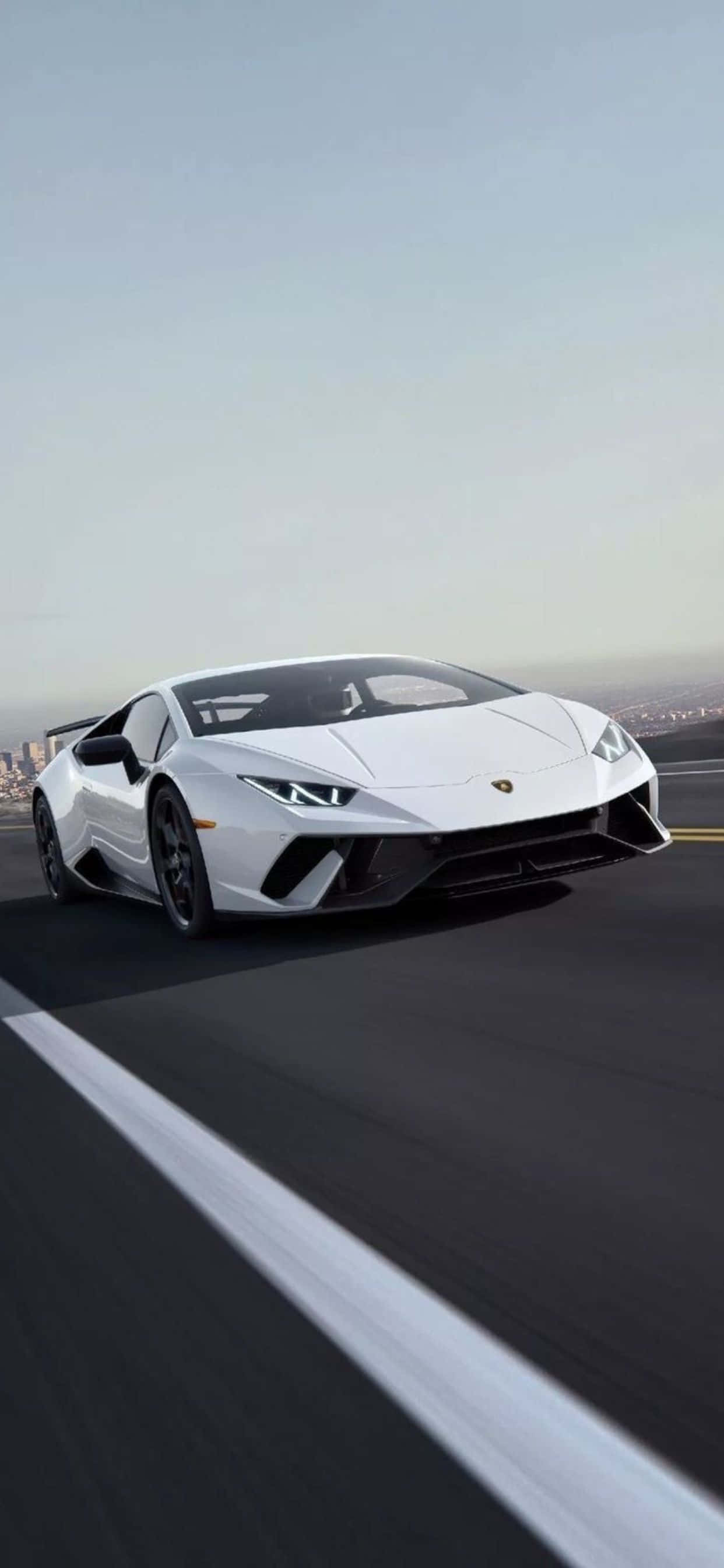 iPhone XS Max Fundal Alb Lamborghini Huracan EVO Fundal