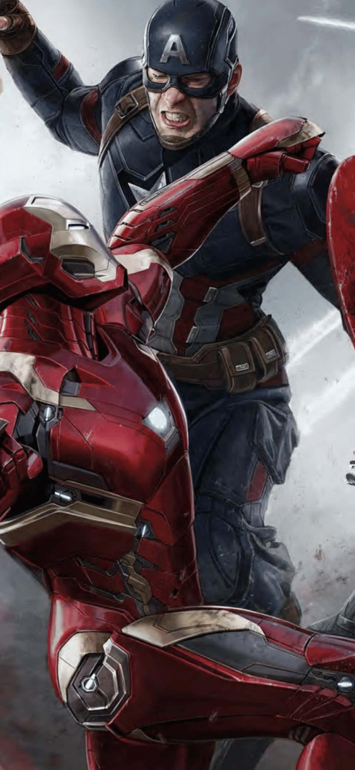iPhone XS Max Fundal Marvel Iron Man Captain America Fundal
