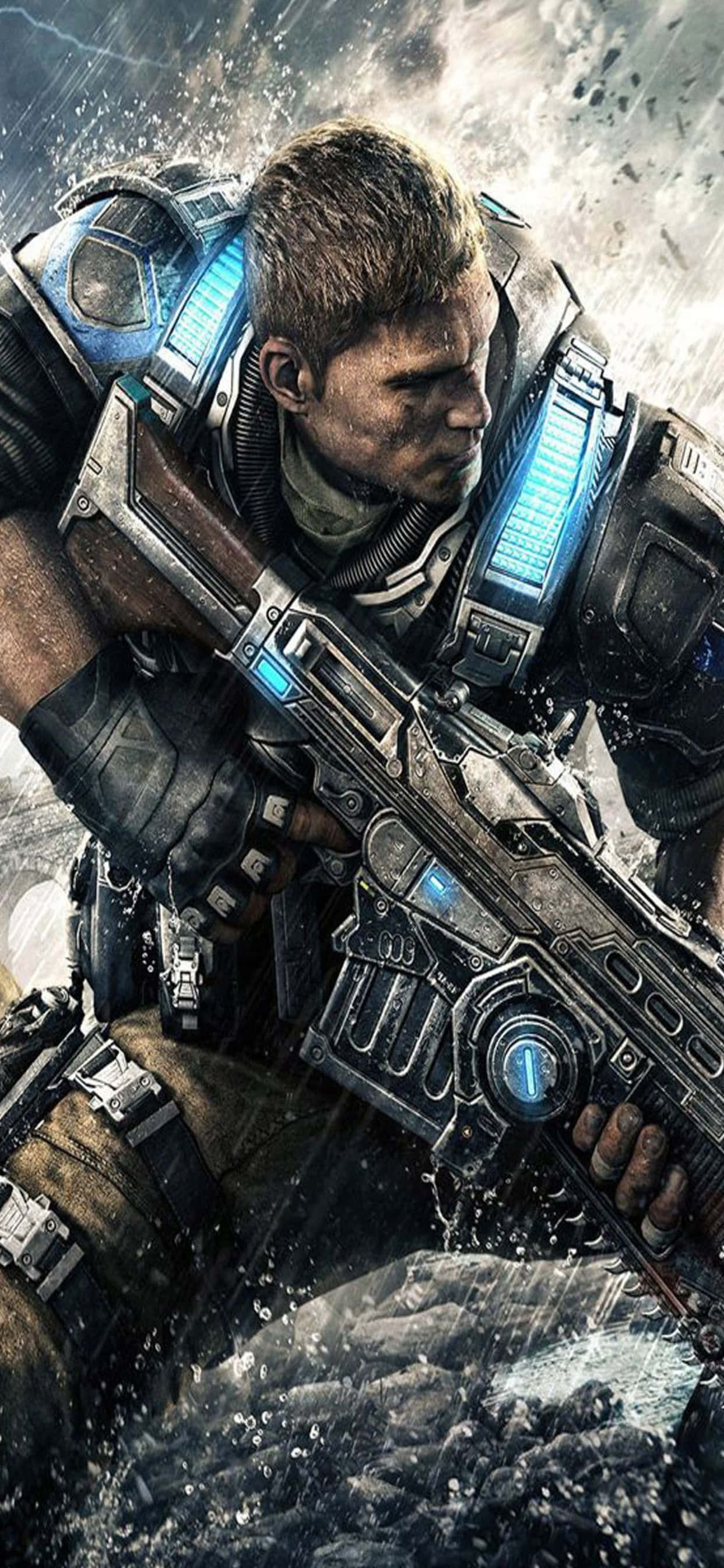 iPhone XS Max Gears Of War 5 JD Pușcă Fundal