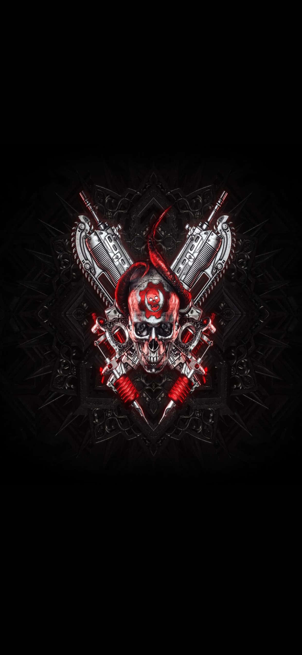 iPhone XS Max Gears Of War 5 Fundal Logo Simetric Fundal