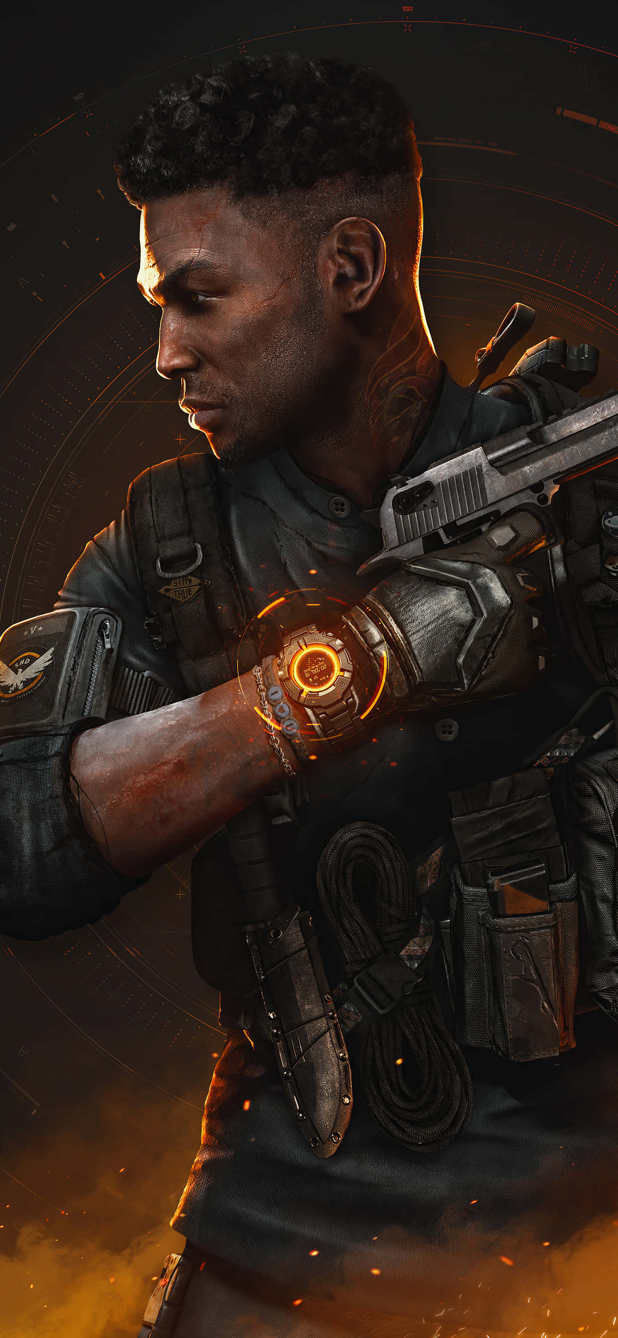 iPhone XS Max în jocul video The Division Fundal