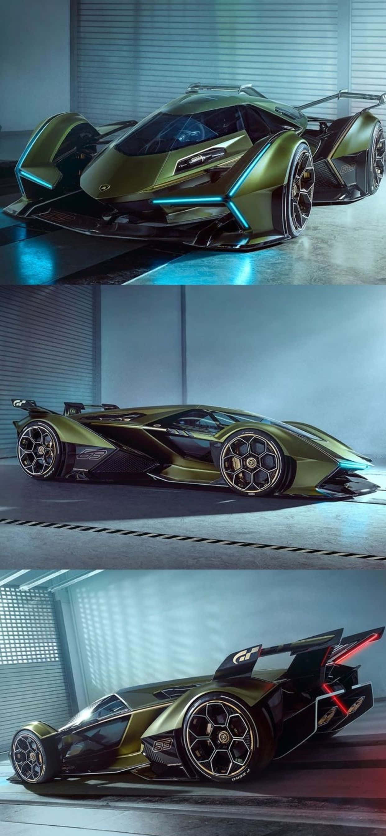 iPhone XS Max Lamborghini V12 Vision GT Fundal