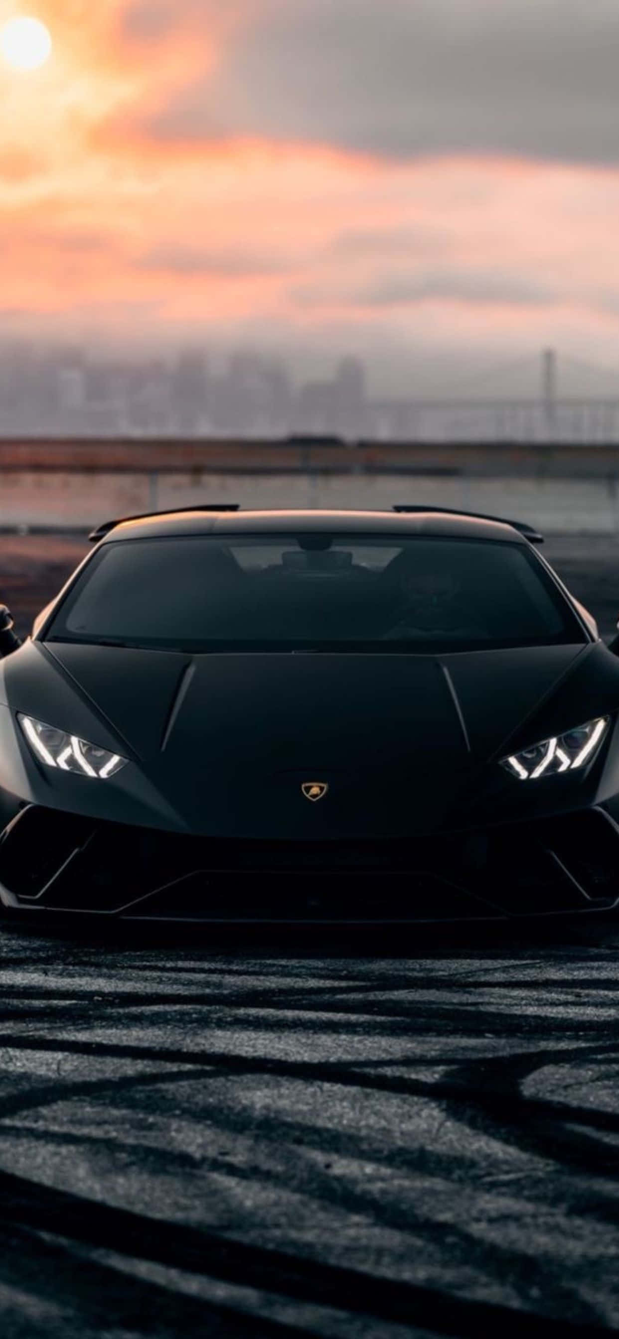 Fundal iPhone XS Max Lamborghini Black Huracan Fundal