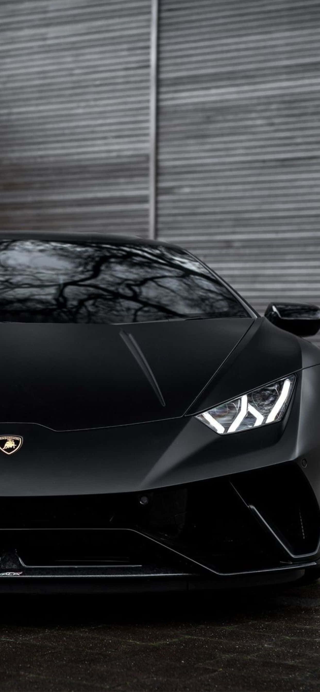 iPhone XS Max Lamborghini Matte Black Fundal