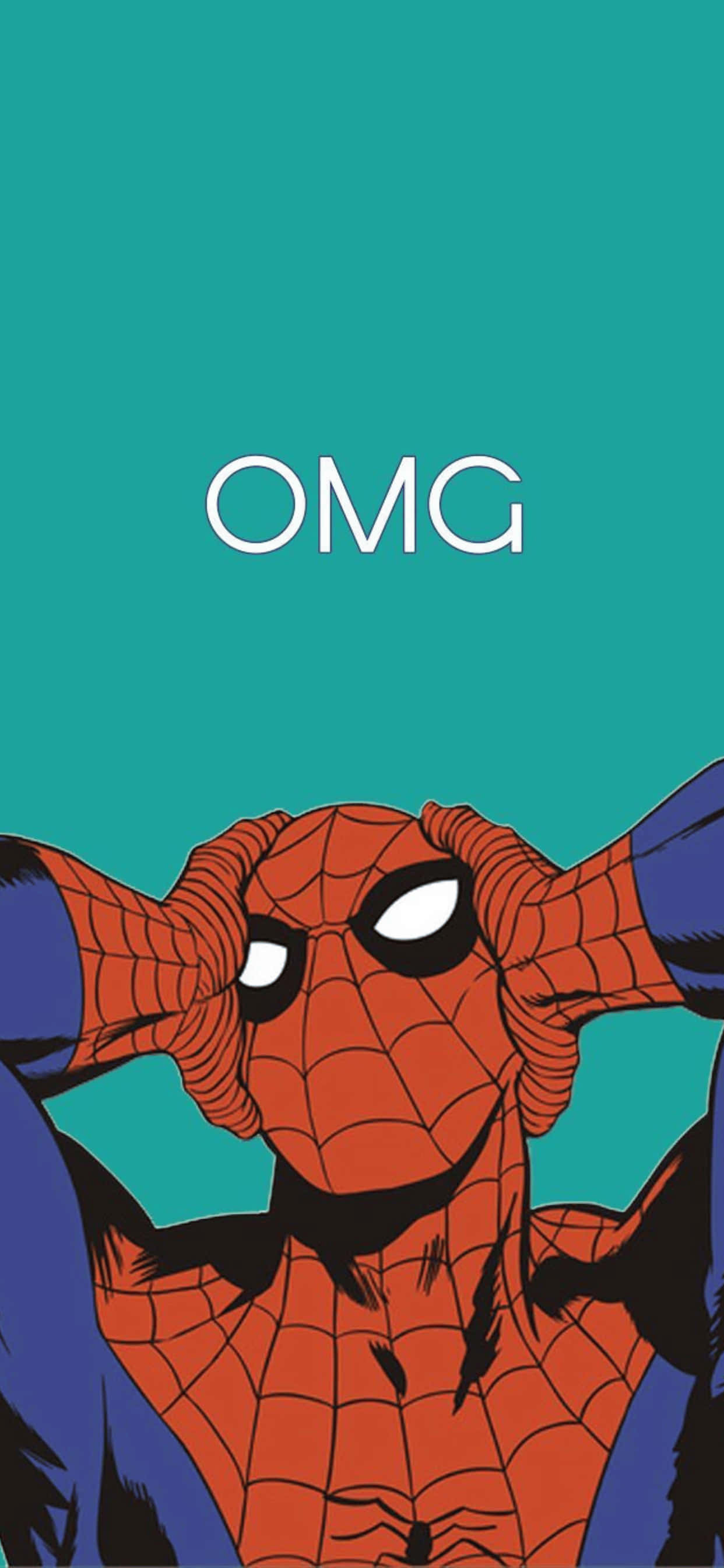 Fond iPhone XS Max Marvel Spiderman Teal Fundal