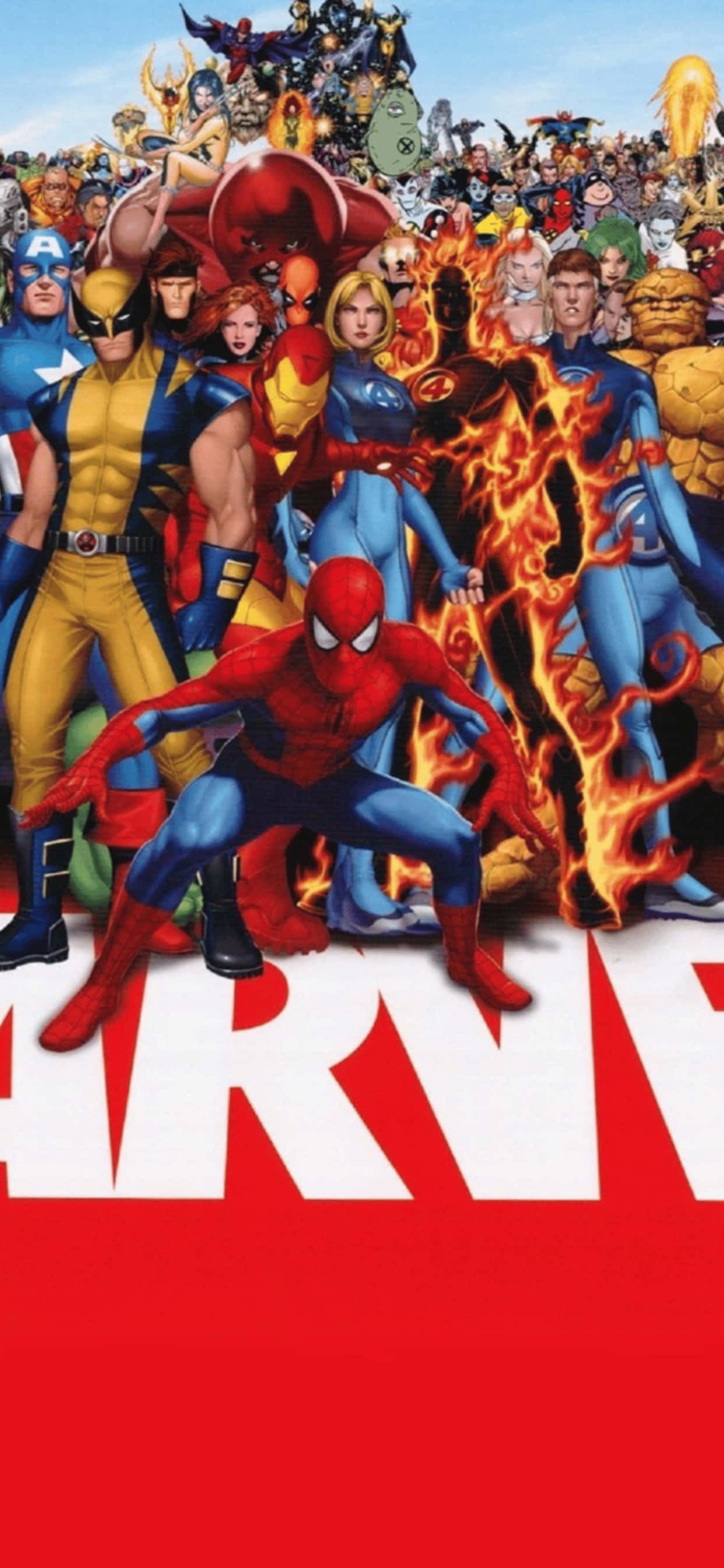 iPhone XS Max Marvel Supereroi Fundal