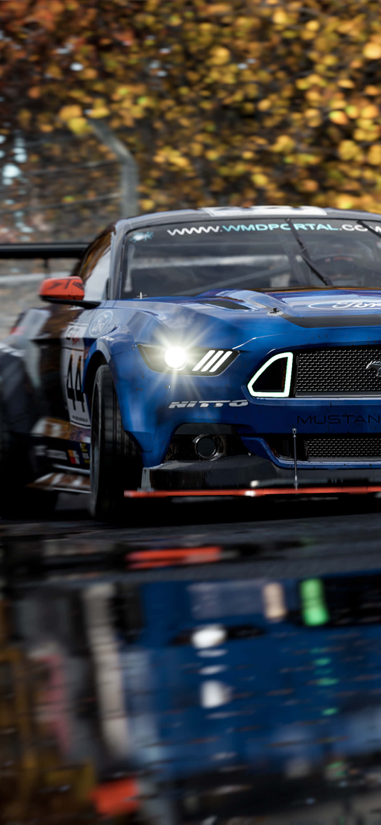iPhone XS Max Project Cars 2 Blue 2018 Ford MustangBackground Fundal