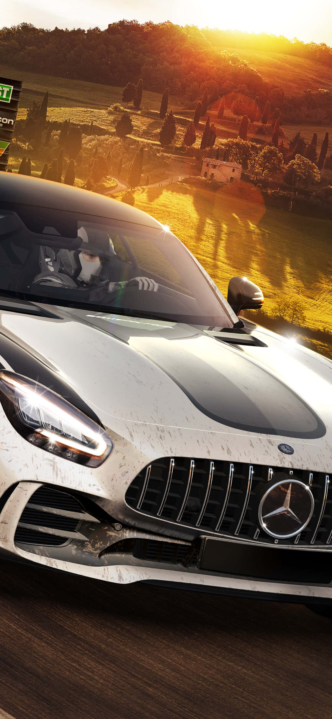 iPhone XS Max Project Cars 2 Fundal Mercedes Argintiu Fundal