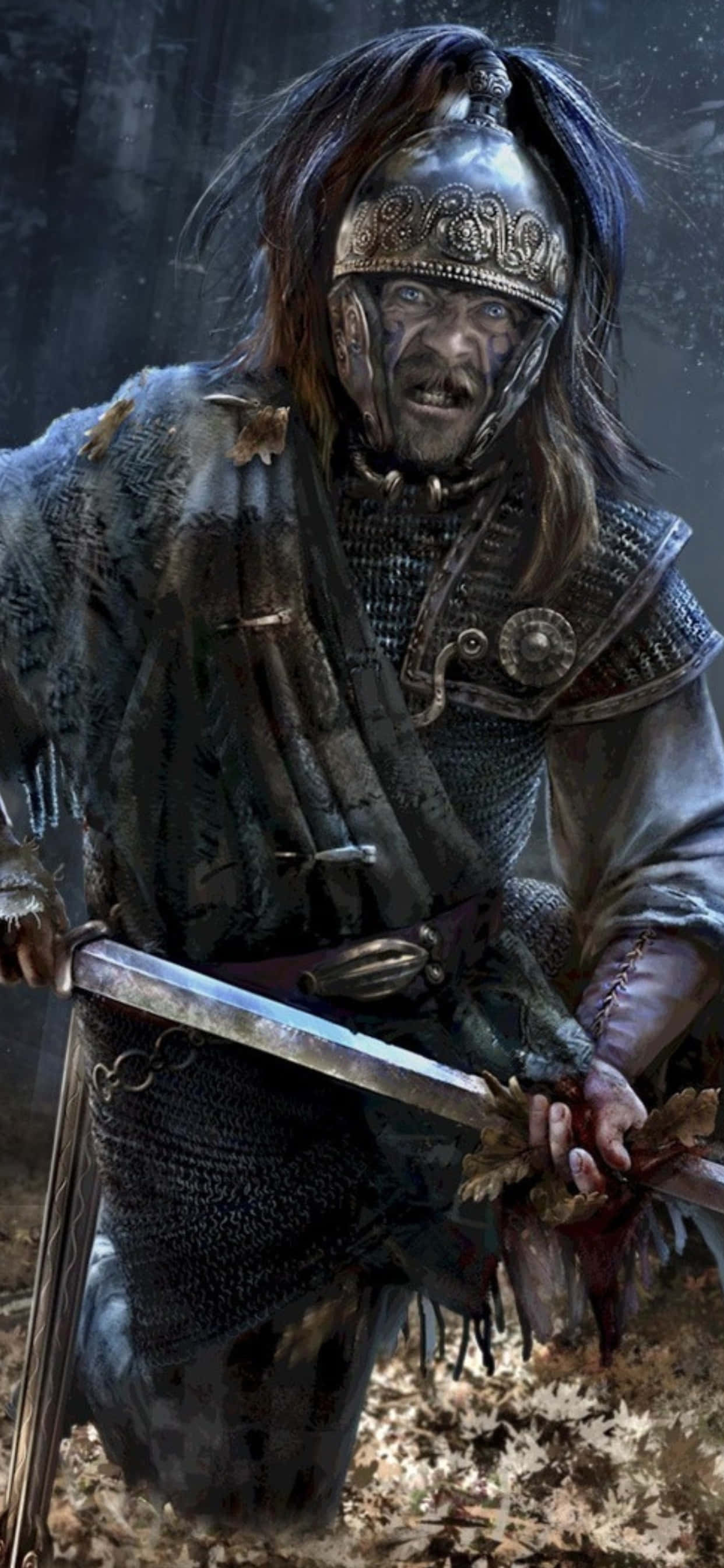 Fundal iPhone XS Max Total War Attila Războinic Celtic Fundal