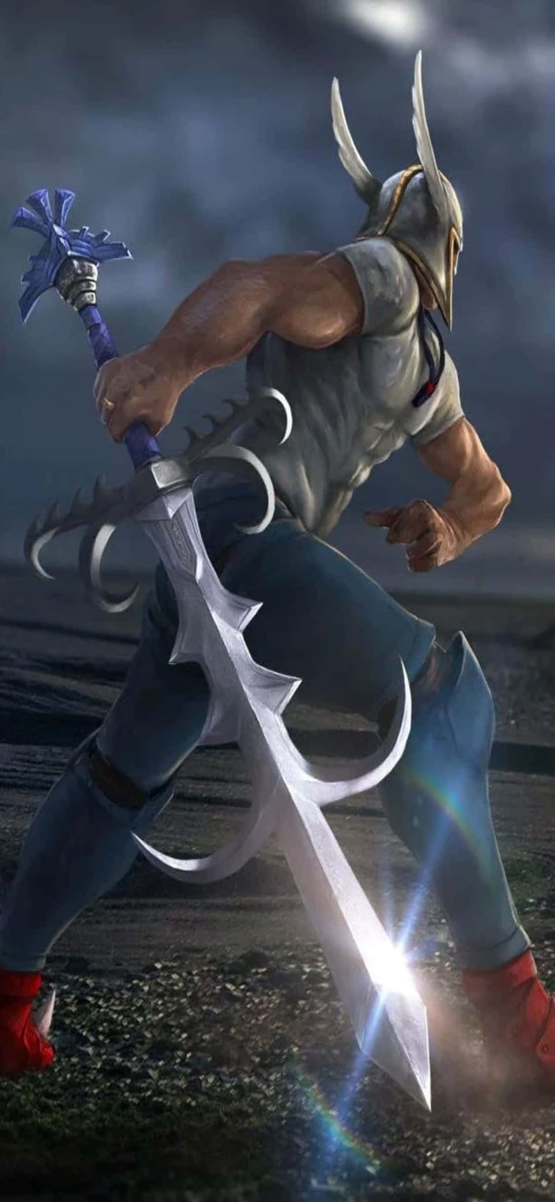 iPhone Xs Runescape Fundal Elvemage Împușcând o Sabie Fundal