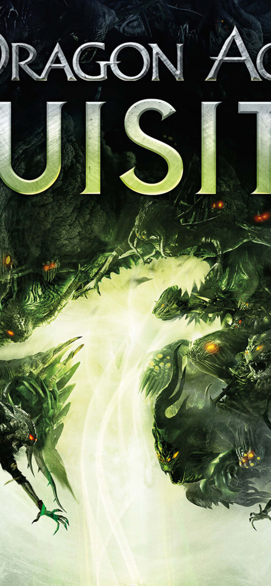 iPhone Xs și Dragon Age Inquisition - Explorați Lumea Fantasy Împreună Fundal