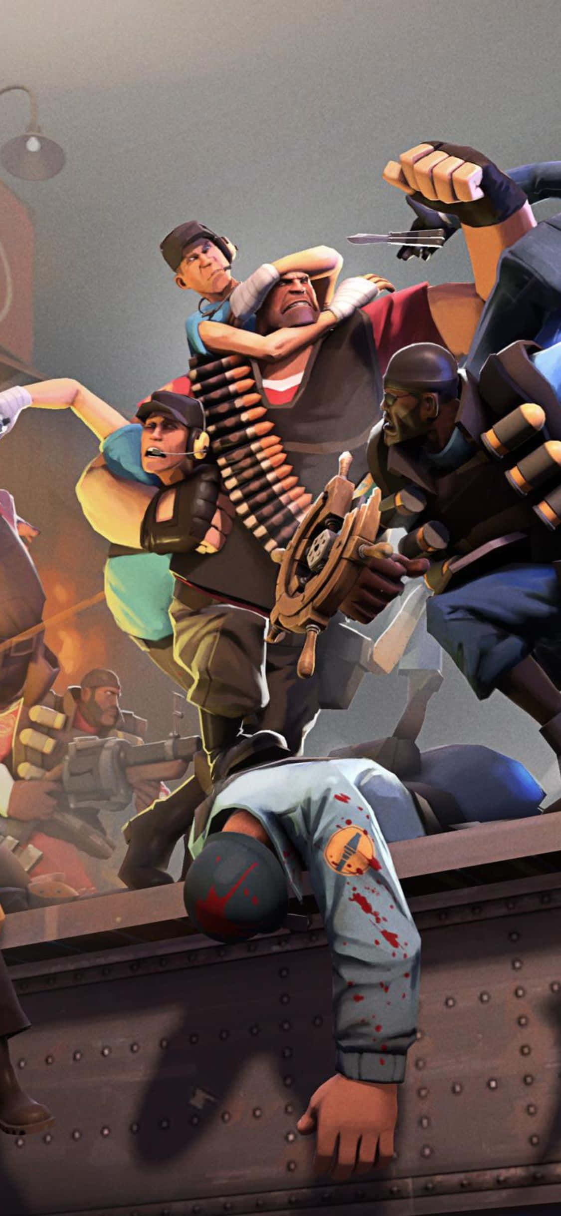 iPhone XS Team Fortress 2 Personaje Riot Fundal