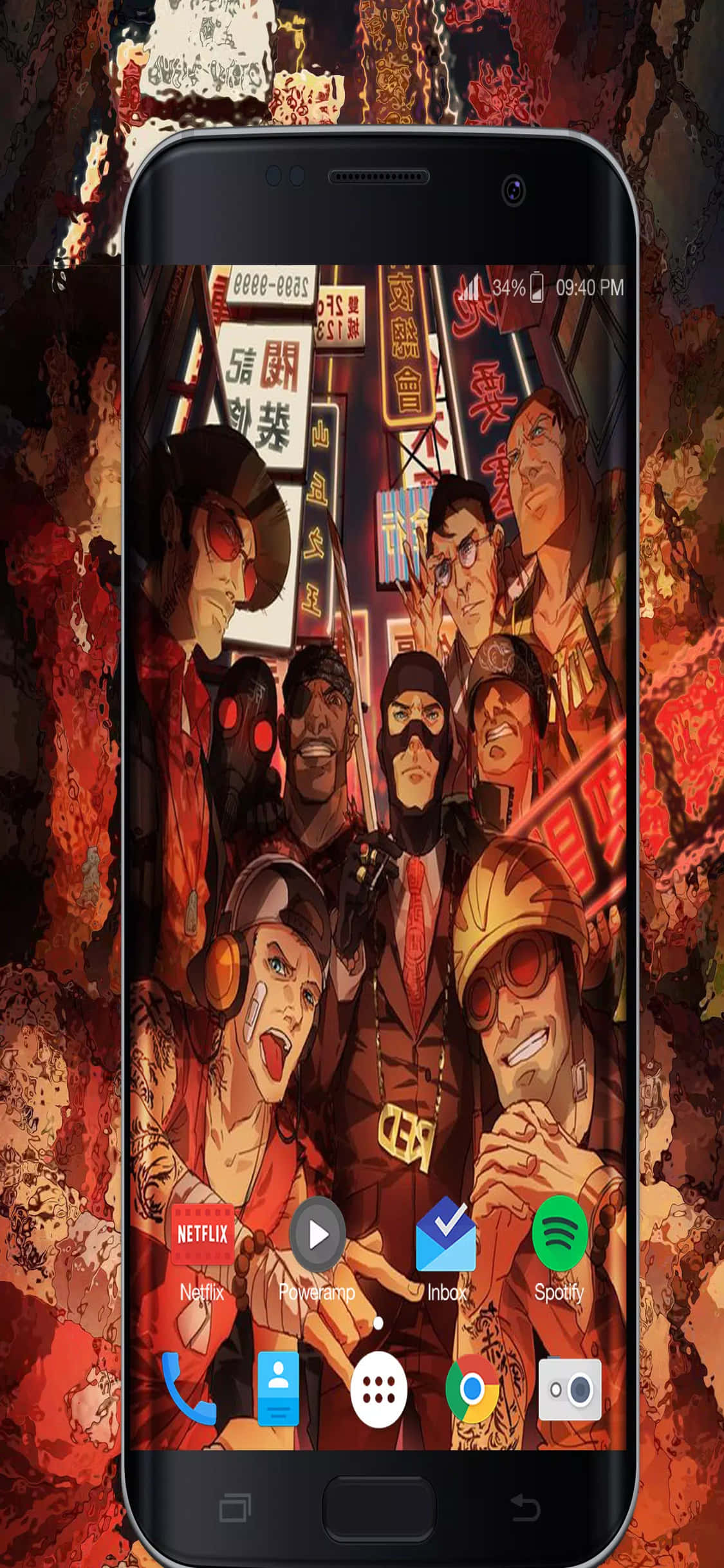 iPhone Xs Tf2 Fundal Ecran Android Al Echipei Roșii Fundal