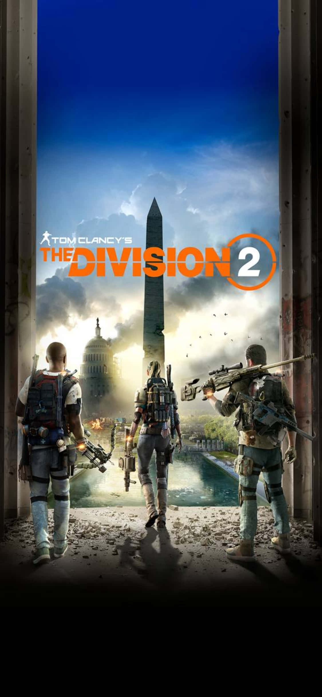 iPhone Xs The Division Fundal Poster Titlu Joc În Washington Fundal