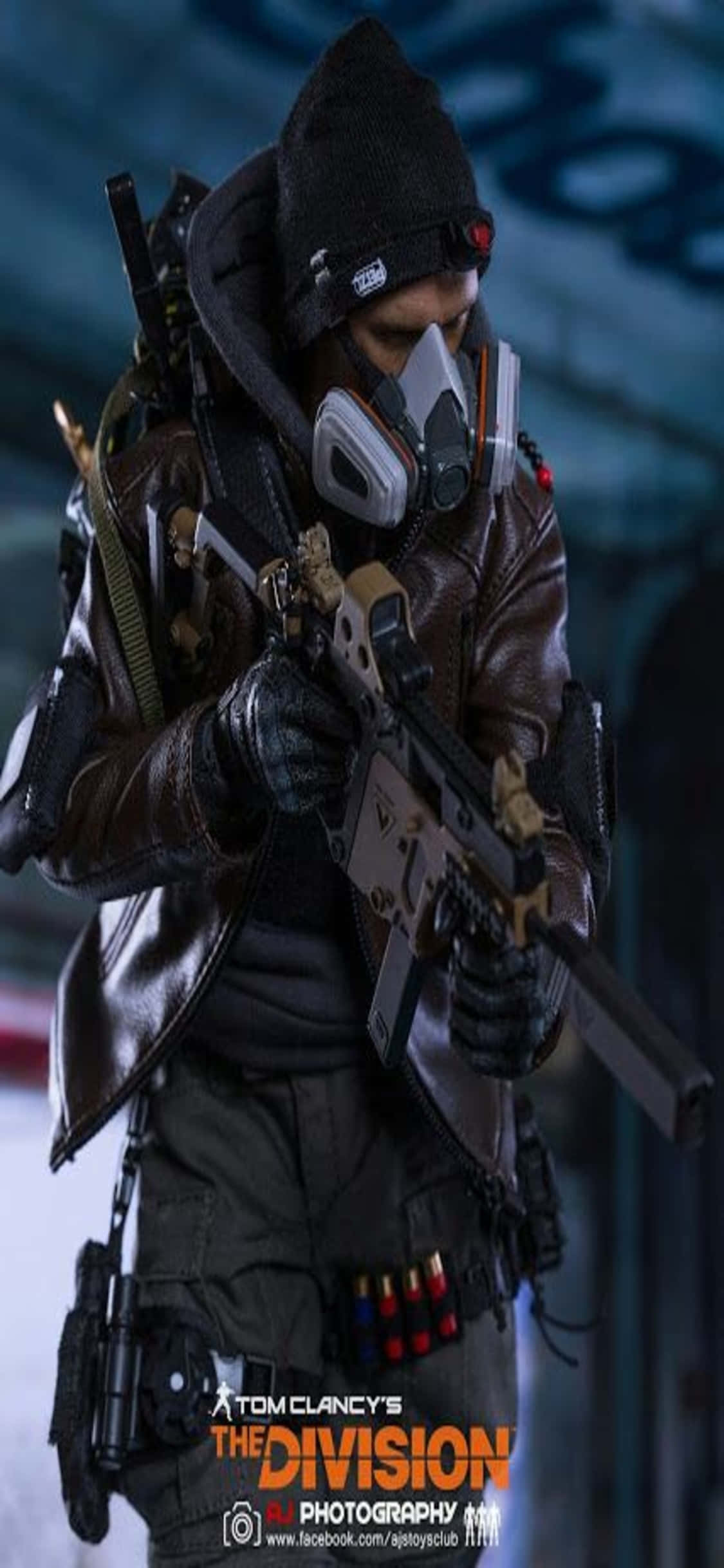 iPhone Xs The Division Fundal Om Mascat În Echipament Complet Fundal