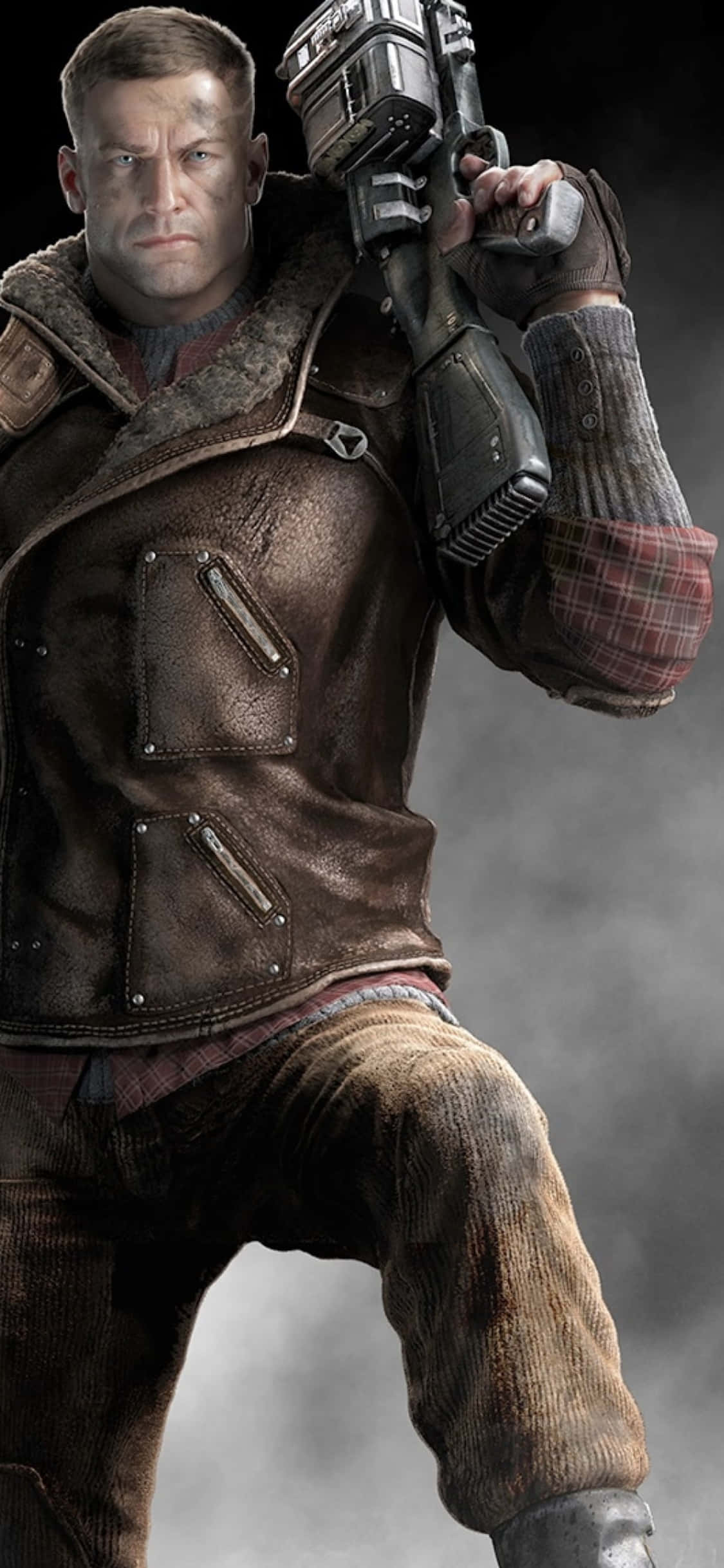 iPhone Xs Wolfenstein Ii B.J. Blazkowicz Gun Background Fundal