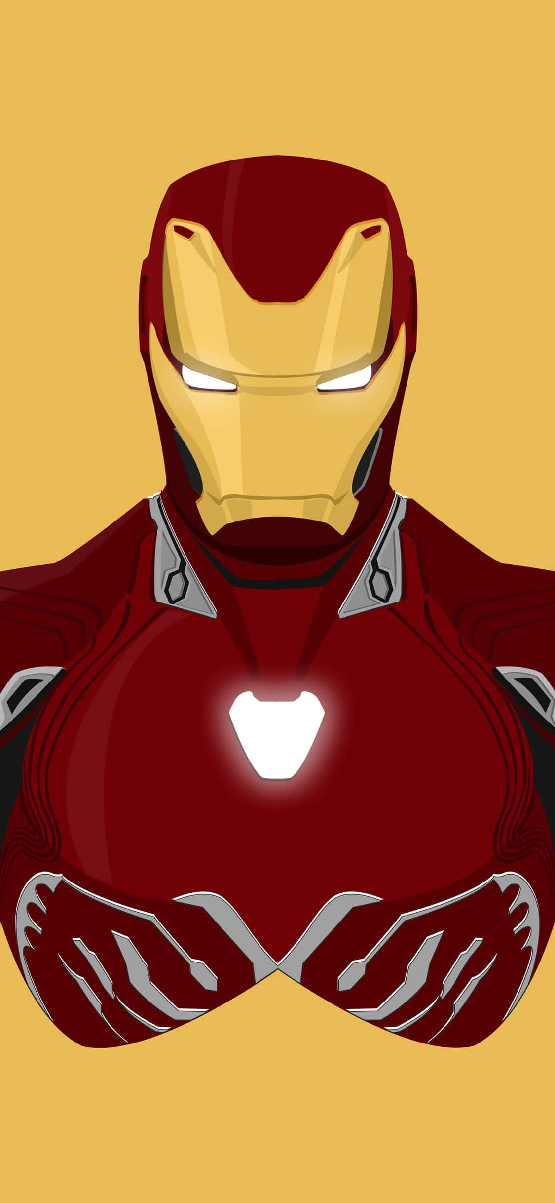 Iron Man Galben iPhone X Fundal