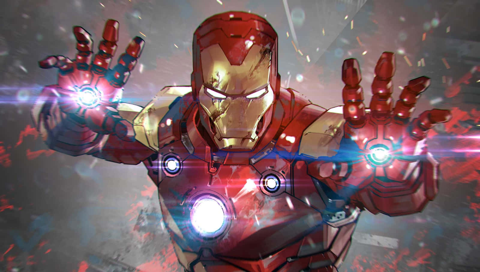 Iron Man iconic în acțiune – Cei mai buni AI Marvel Fundal
