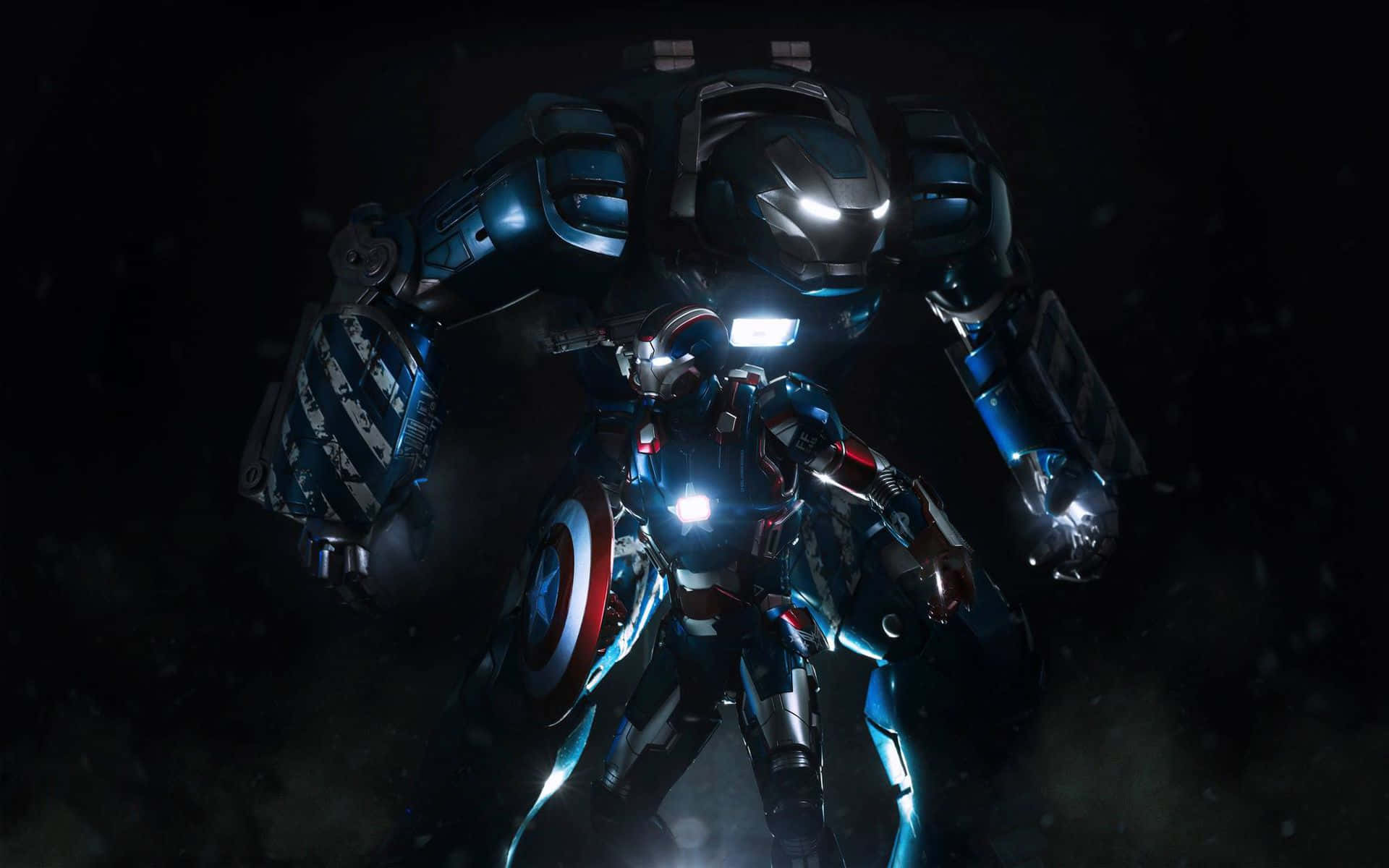 Iron Man în Armura Hulkbuster Fundal