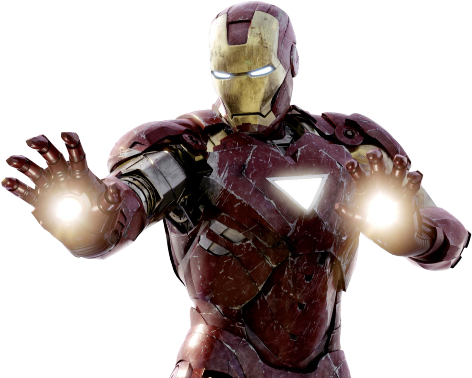 Iron Man în Poziție de Forță Fundal