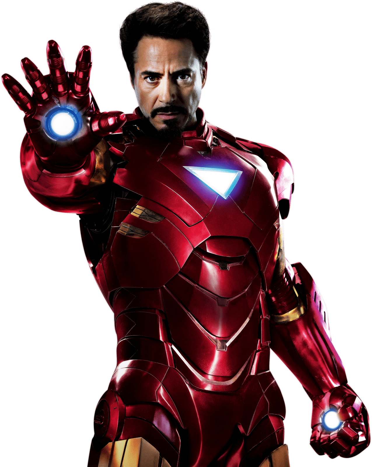 Iron Man în Poziție de Acțiune Fundal