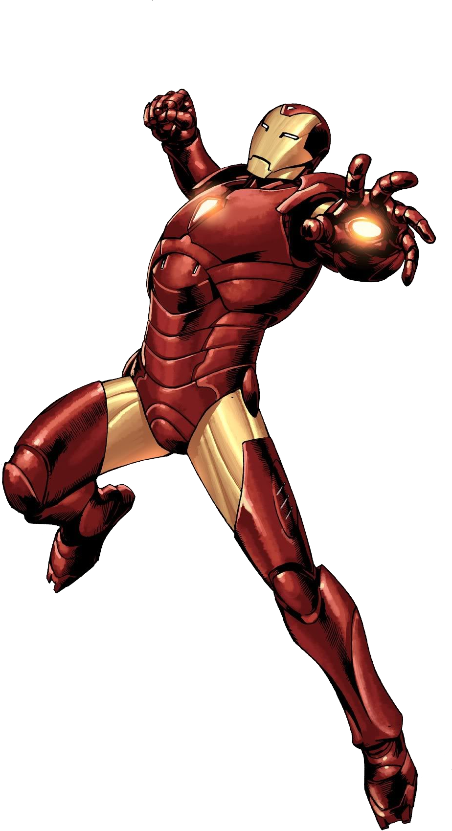 Iron Man în Poziție de Acțiune Fundal