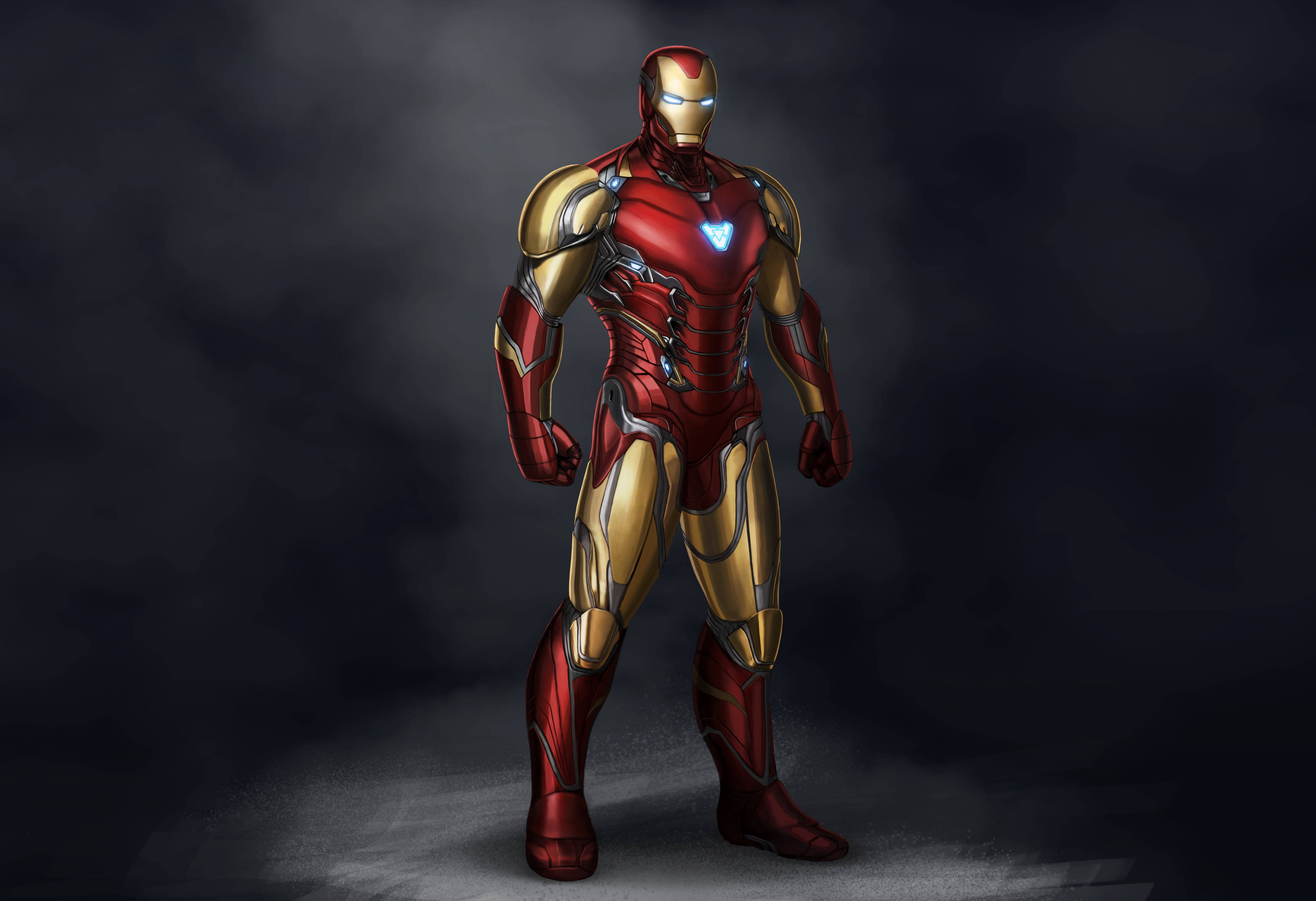 Iron Man Mark 85 expus Fundal
