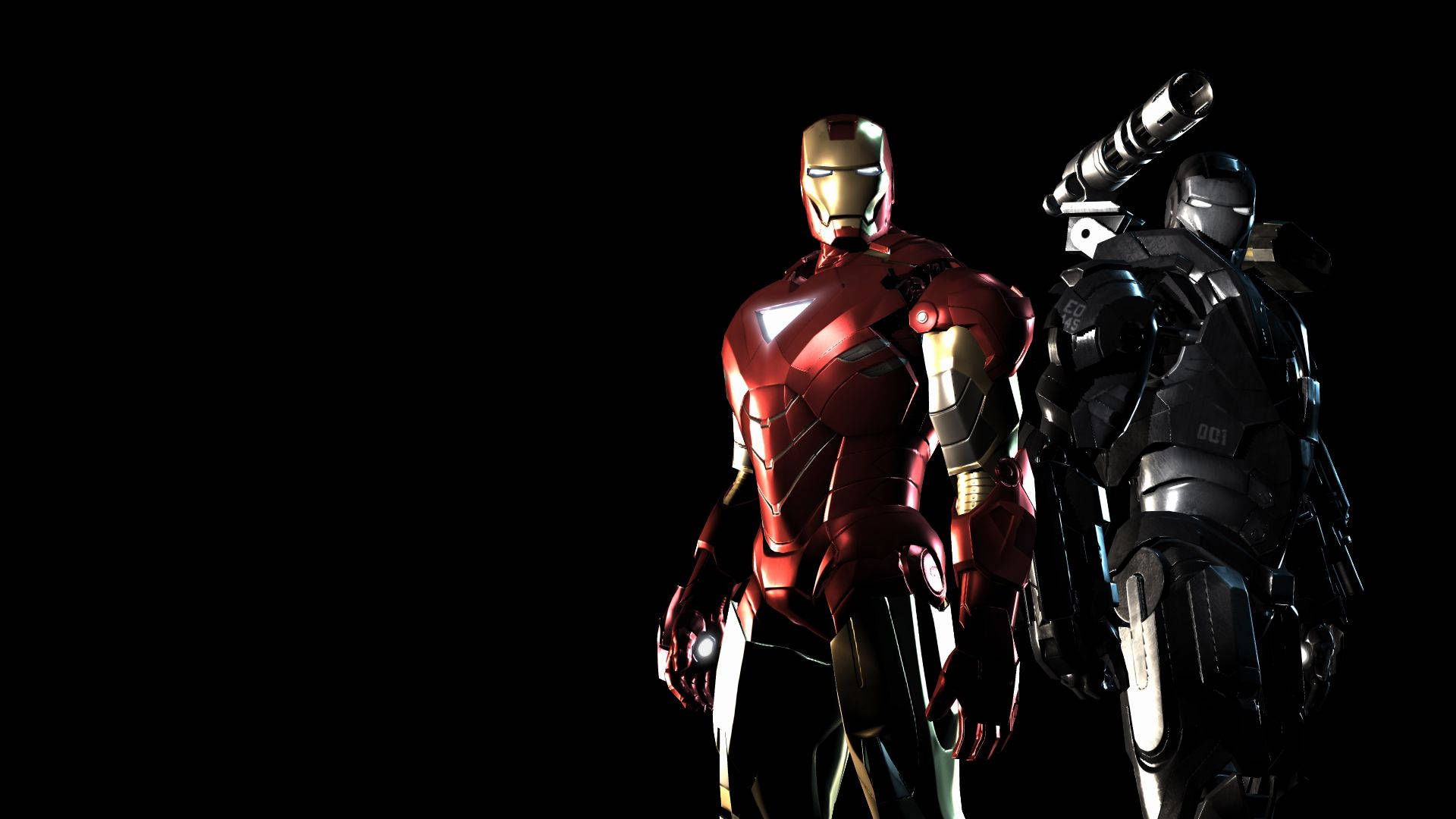 Iron Man și War Machine Fundal