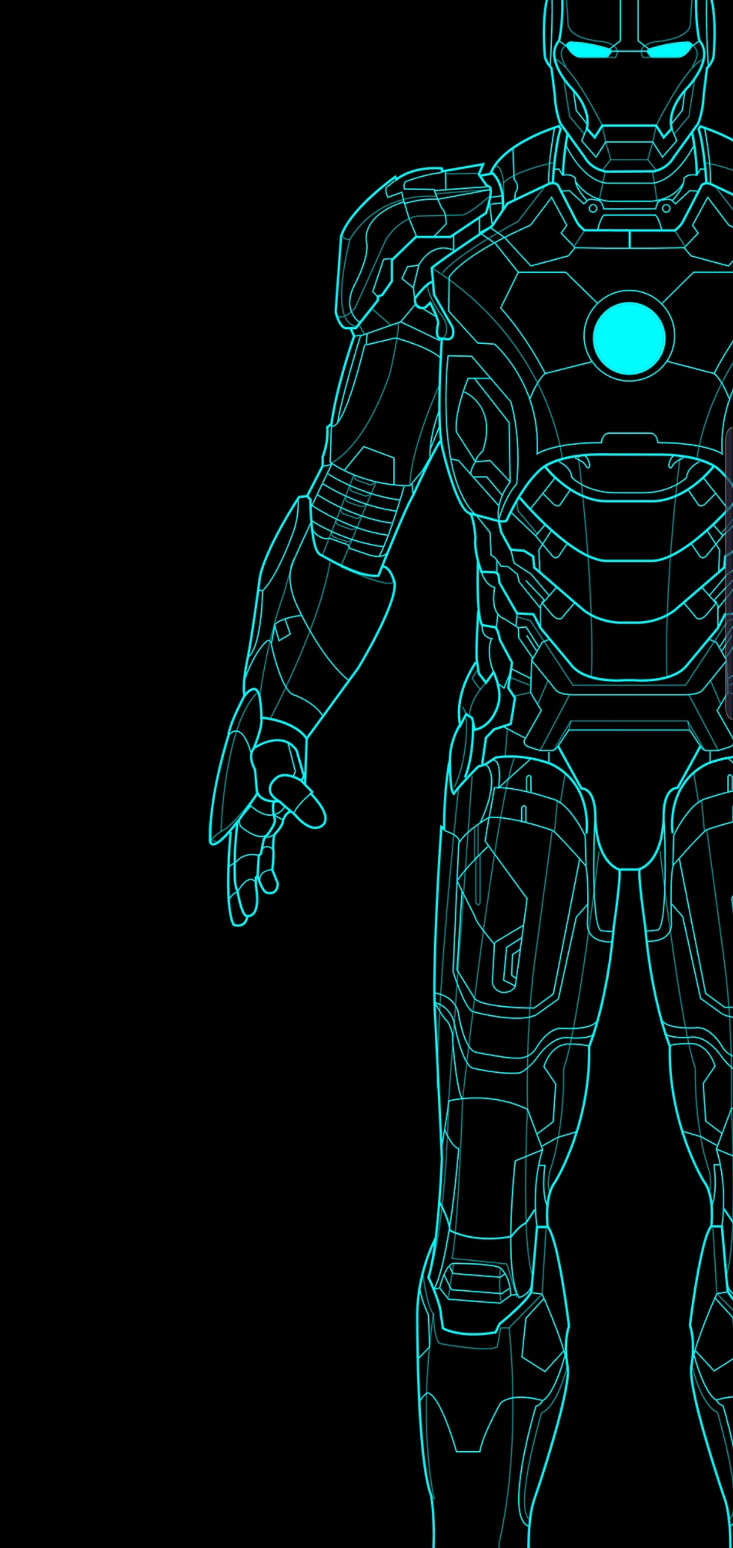Ironman Albastru S10+ Fundal