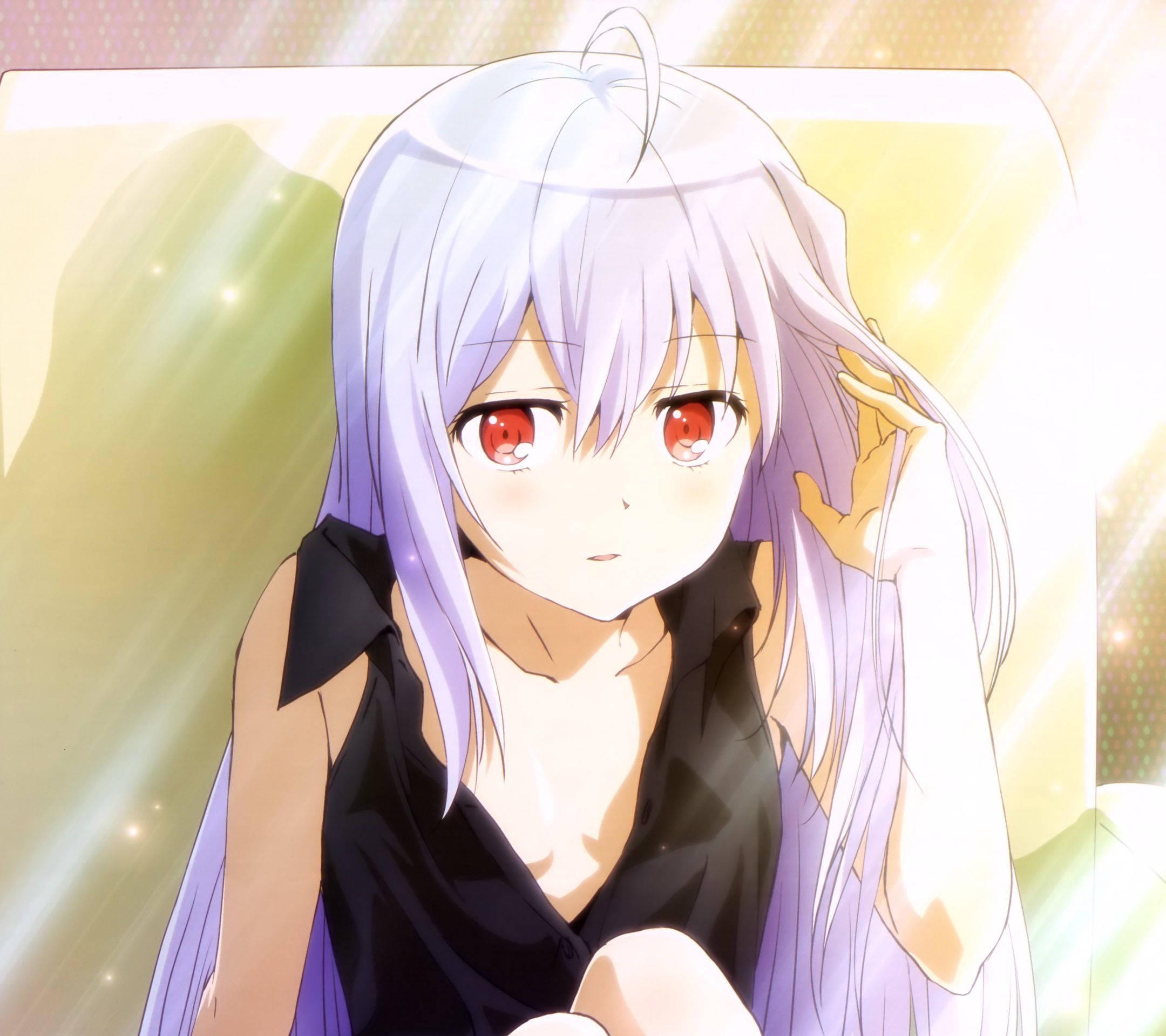 Isla Kawaii Anime Plastic Memories Fundal