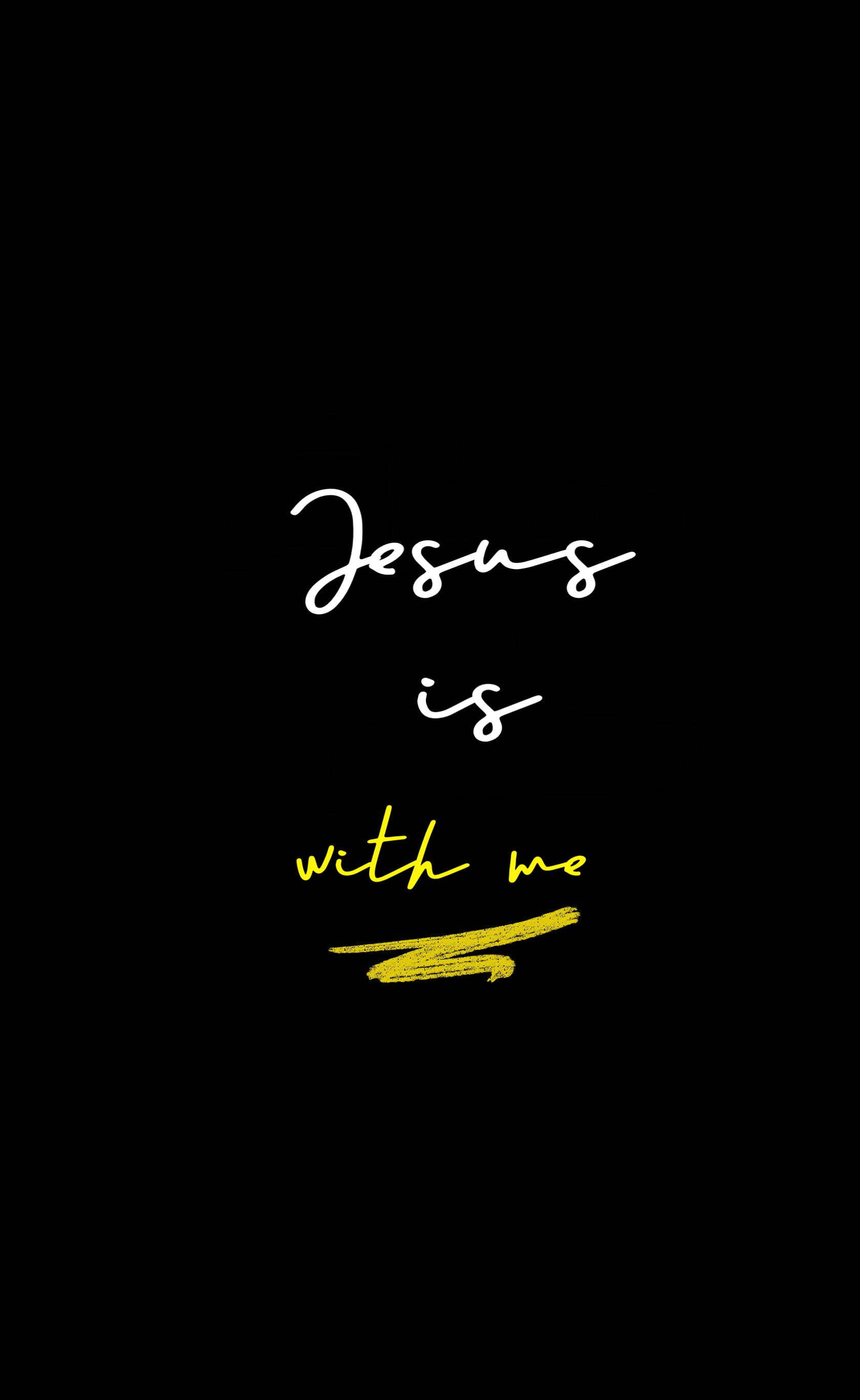 Isus cu Mine Jesus 4K iPhone Fundal