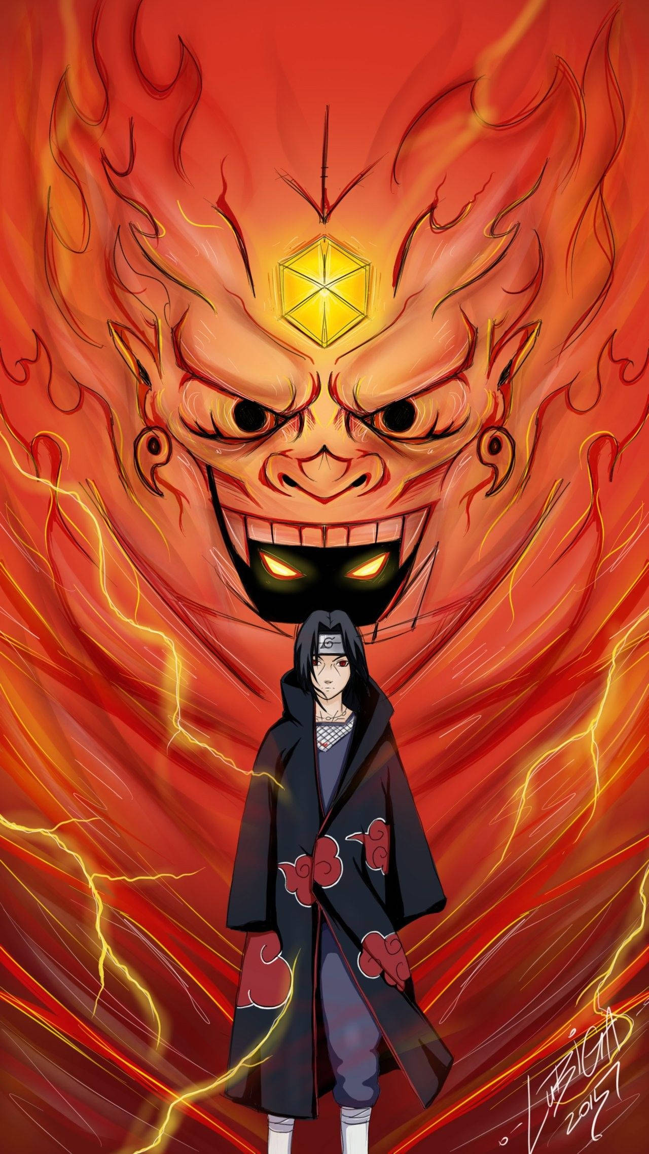 Itachi Susanoo, întruchiparea puterii lui Sasuke Fundal