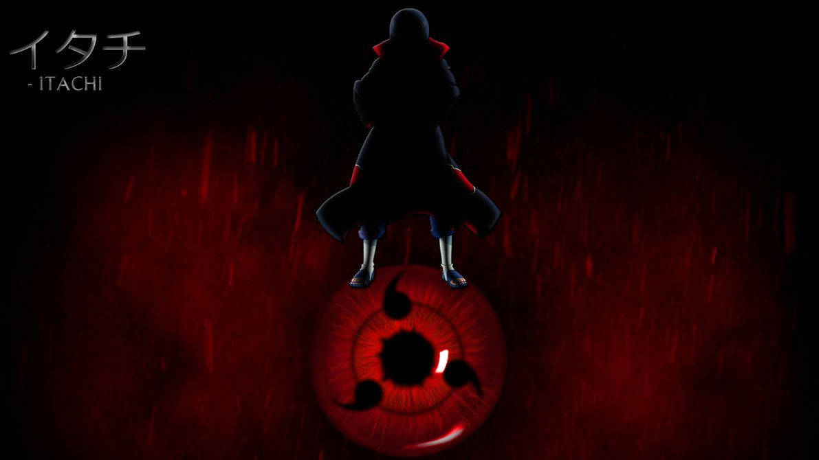 Itachi Uchiha din Naruto, pregătit de luptă și intens Fundal