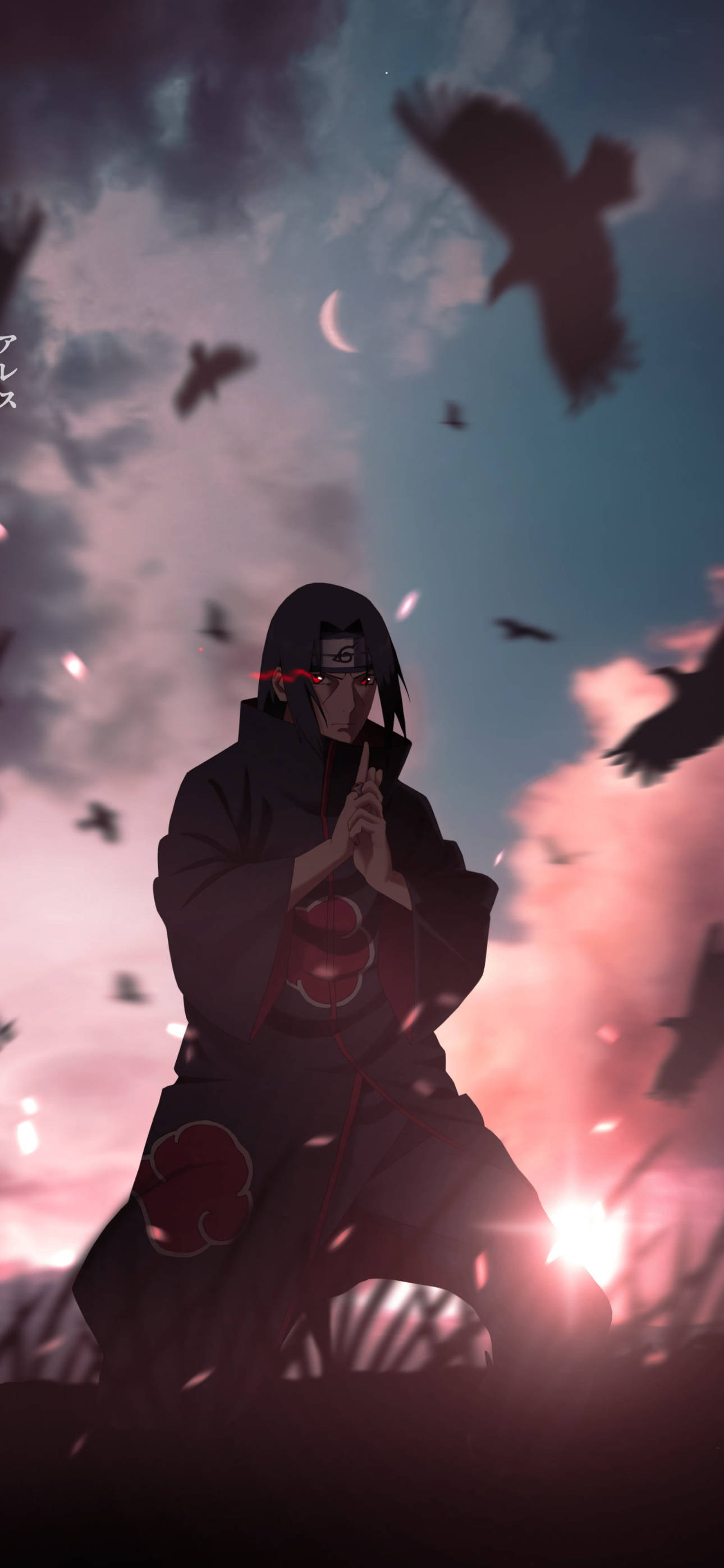 Itachi Uchiha Estetică Anime iPhone Fundal