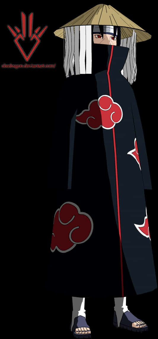 Itachi Uchiha în Mantia Akatsuki Fundal