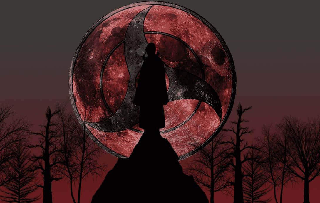 Itachi Uchiha privind cerul nopții Fundal
