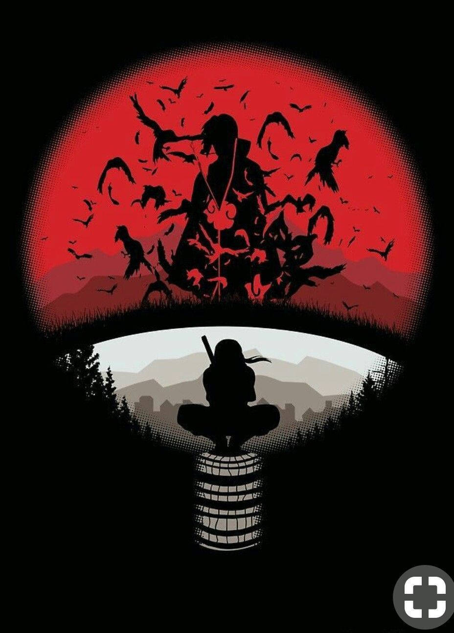 Itachi Uchiha Sharingan Eye Wallpaper Misterios pentru Mobil Fundal