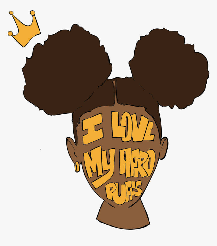 Iubesc PFP Cocuțe Afro Fundal