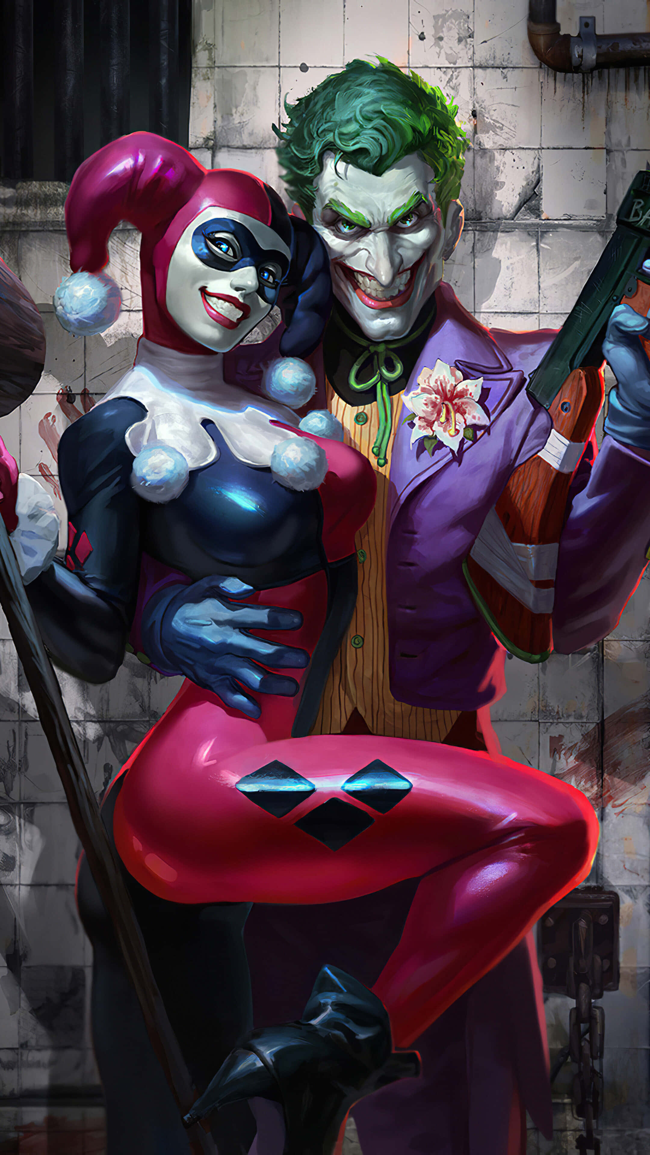 Iubirea interzisă dintre Joker și Harley Quinn strălucește puternic în Suicide Squad. Fundal