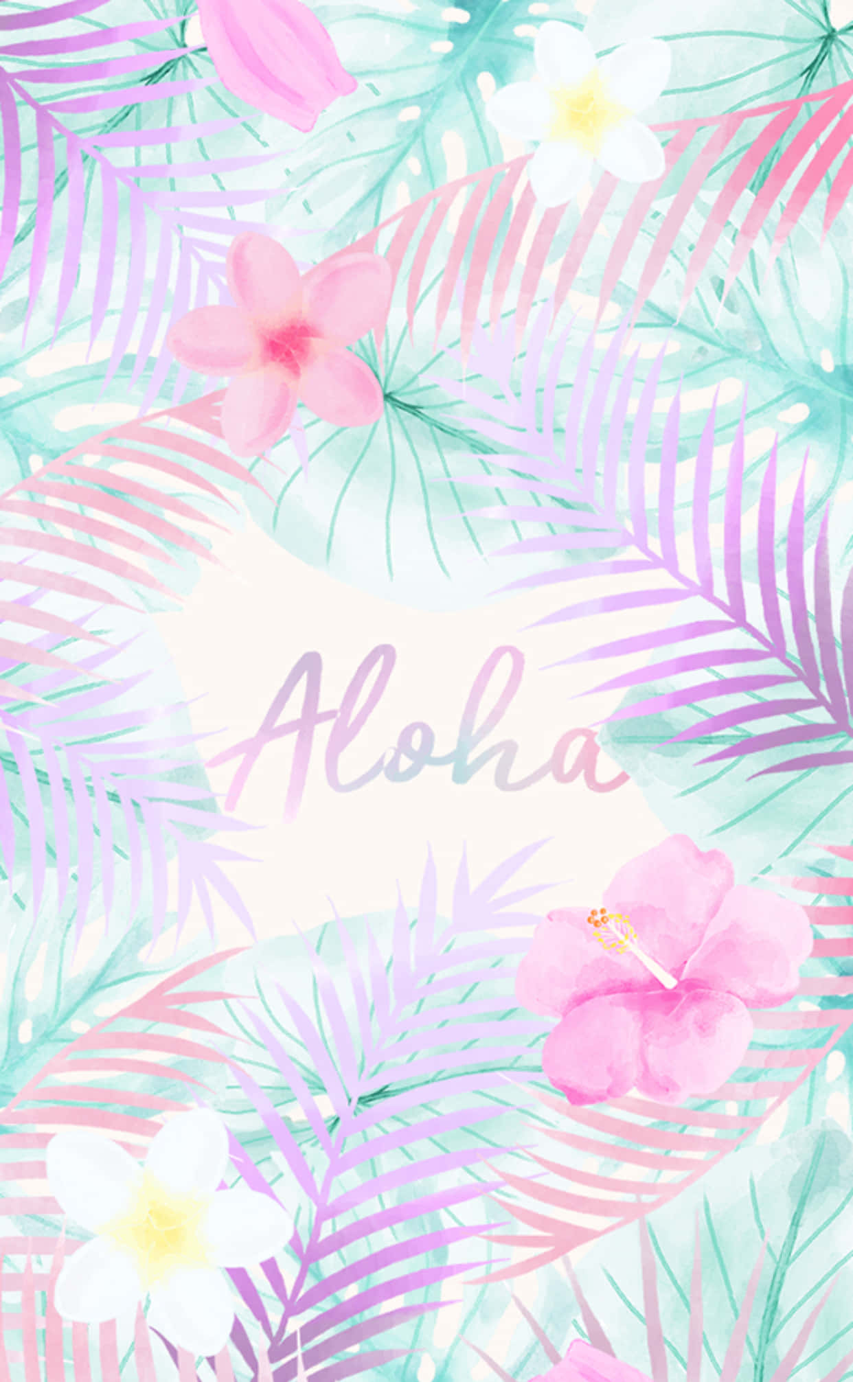 Iubitor de vară Aloha pentru iPhone Fundal