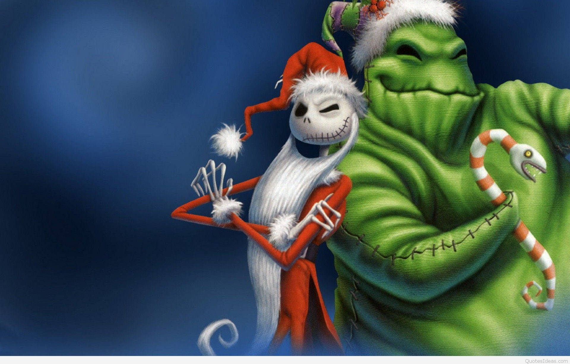 Jack și Oogie Boogie de Crăciun Amuzant Fundal