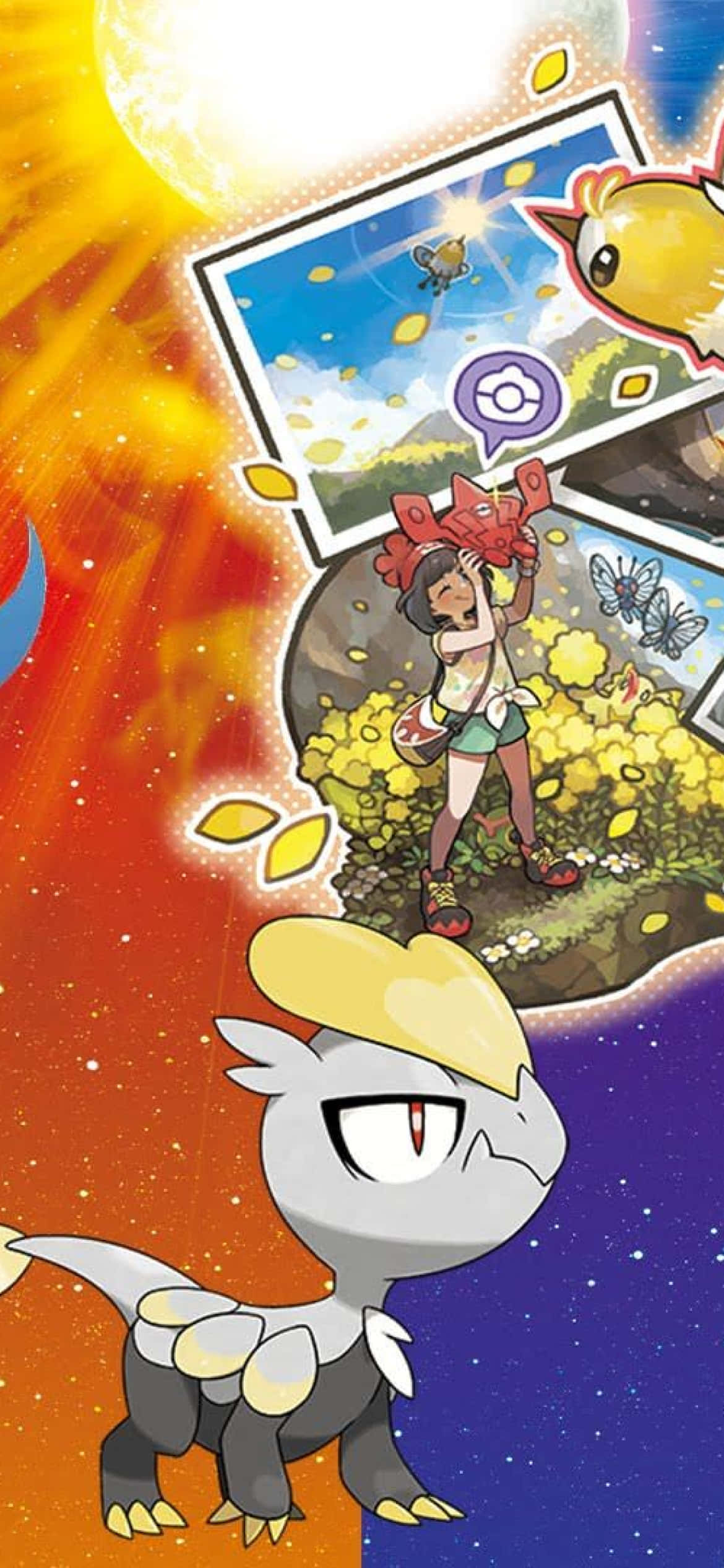 Jangmo-o în Pokemon Sun și Moon Fundal